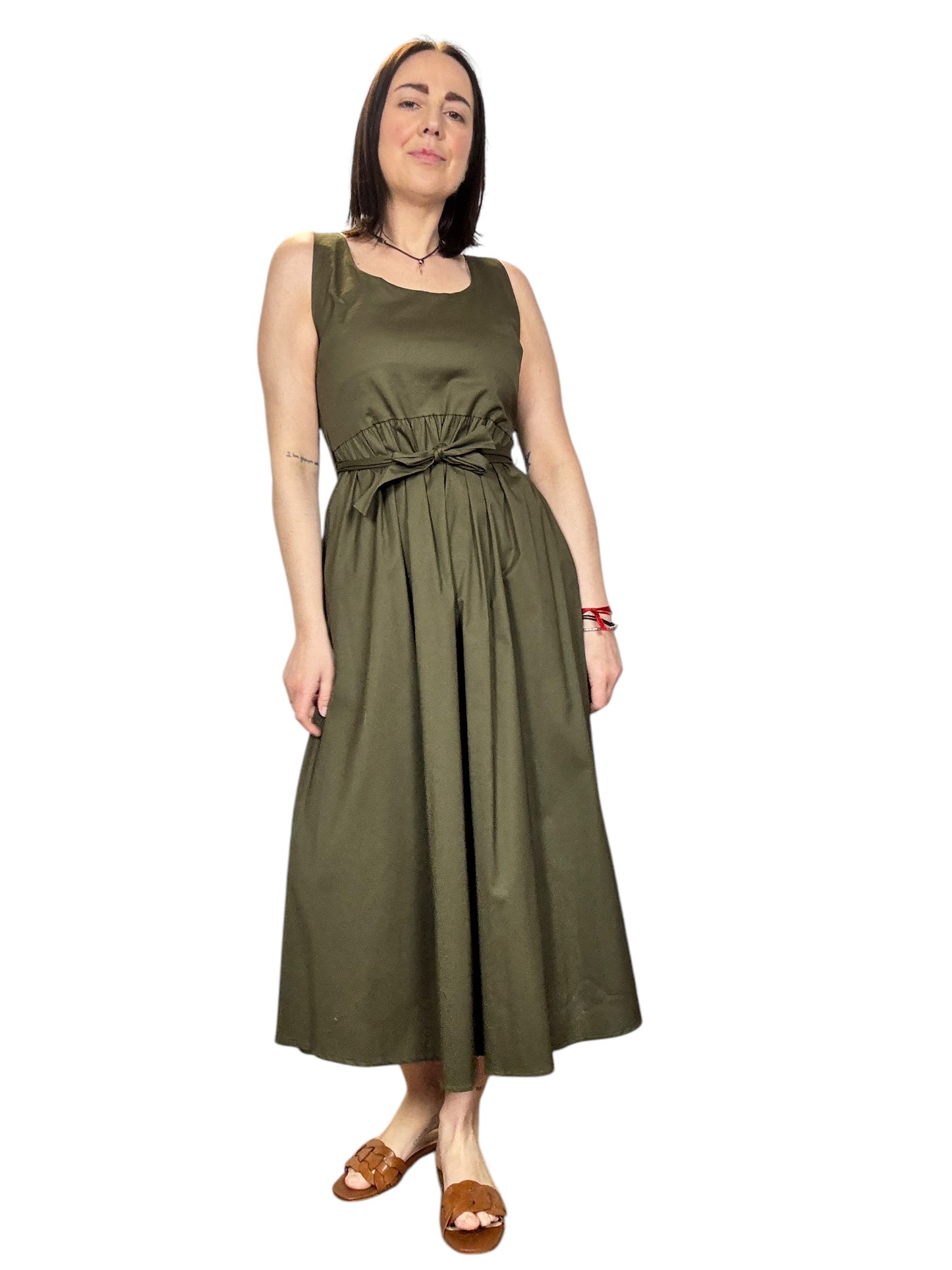 ABITO MIDI SCOLLO QUADRO SUSY MIX