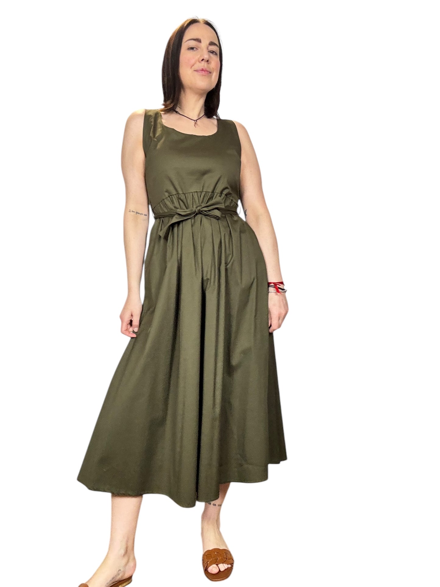 ABITO MIDI SCOLLO QUADRO SUSY MIX