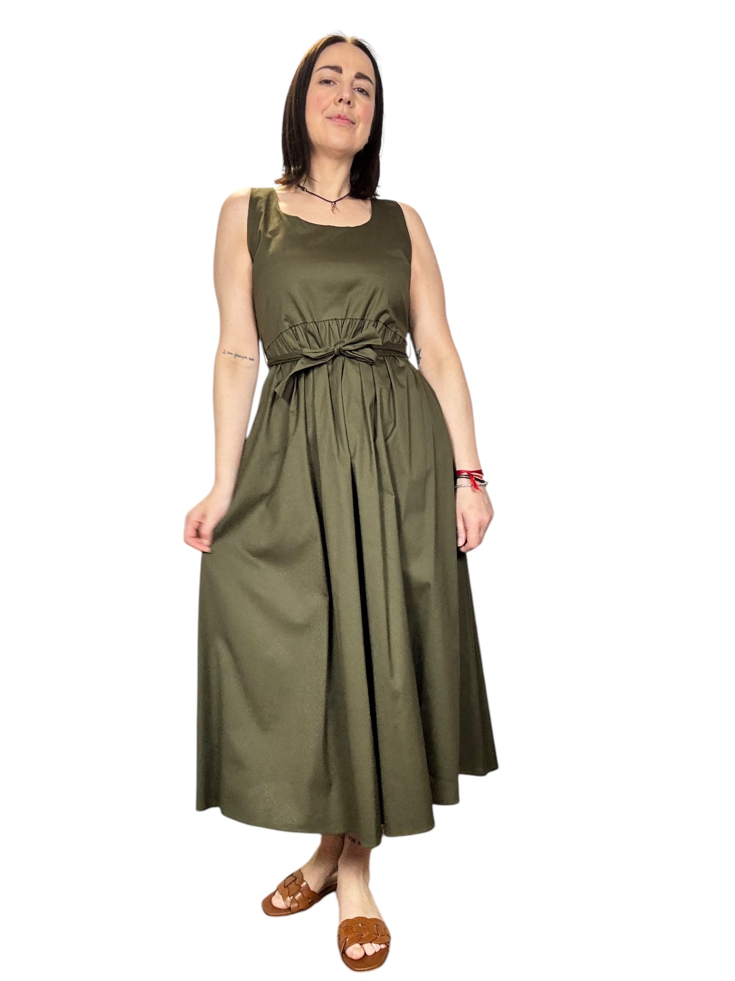 ABITO MIDI SCOLLO QUADRO SUSY MIX