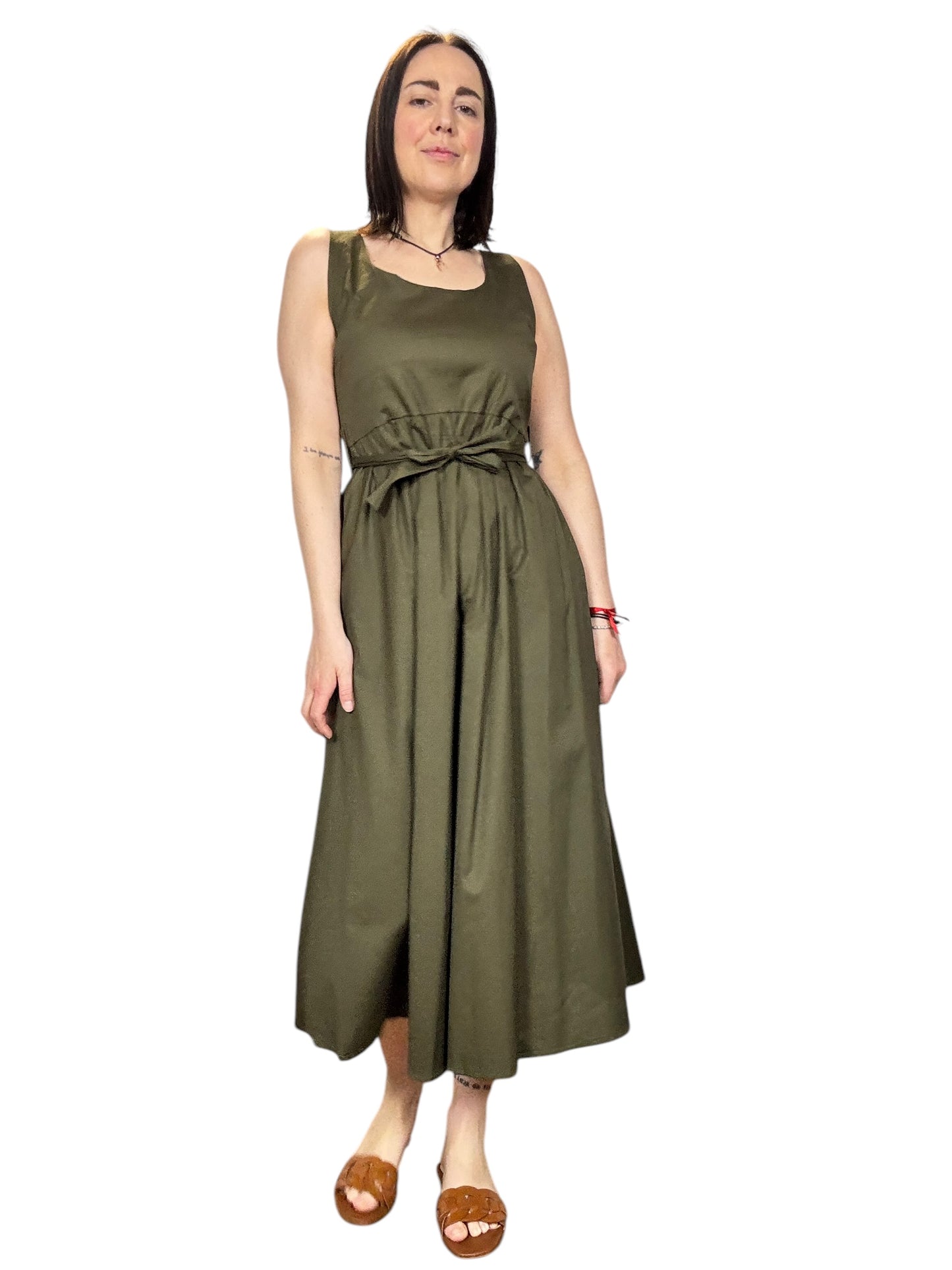 ABITO MIDI SCOLLO QUADRO SUSY MIX