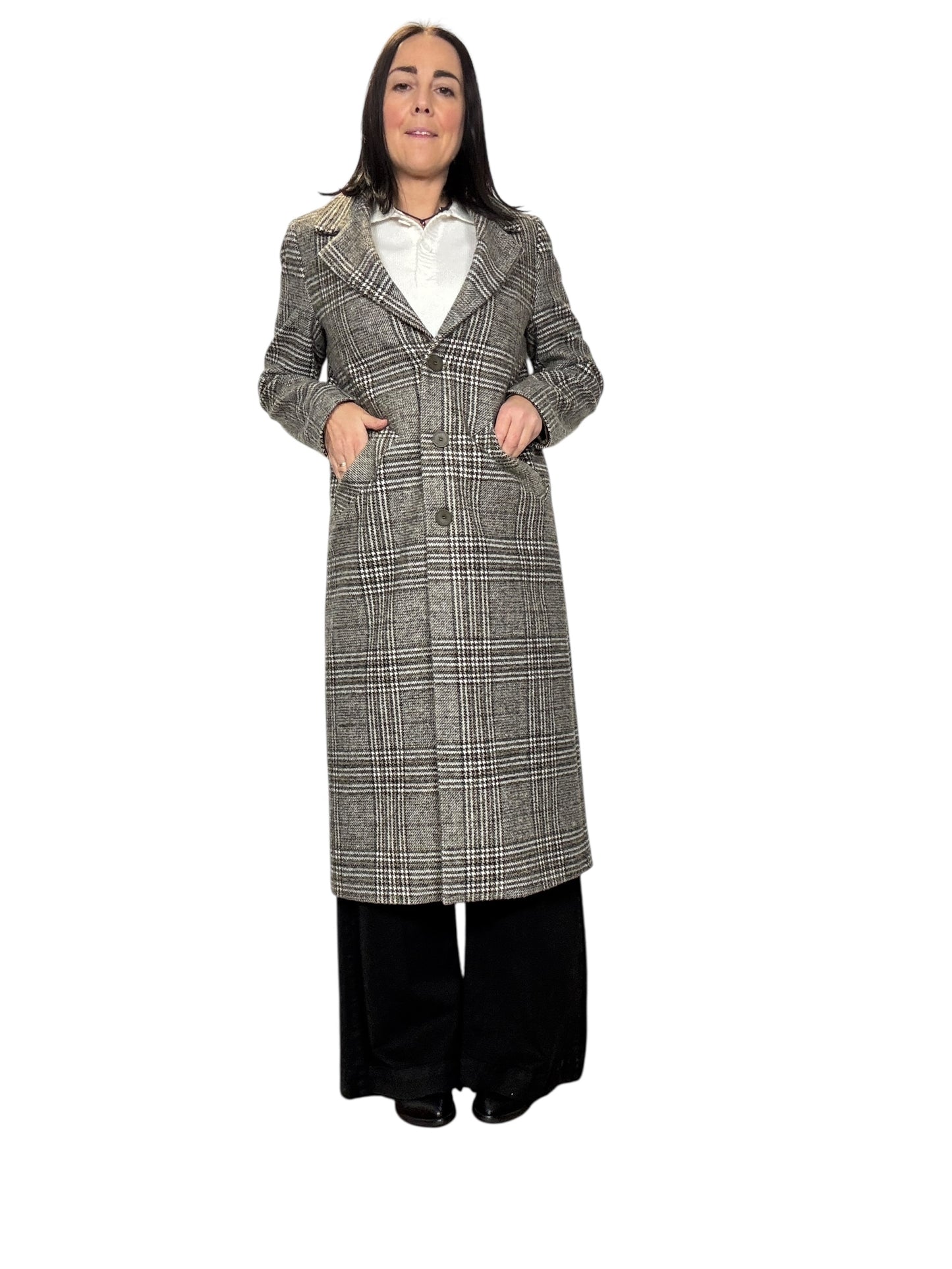 CAPPOTTO CHECK FANGO SUSY MIX