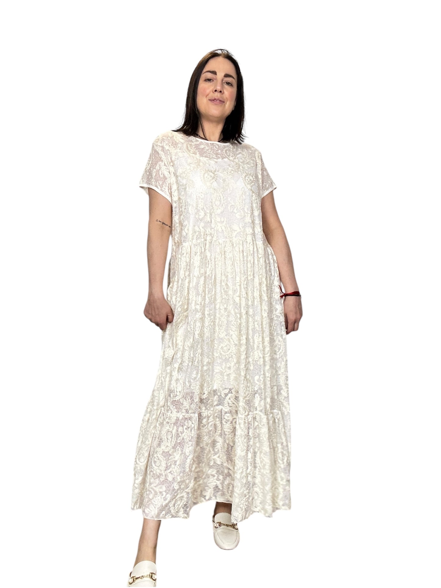 ABITO IN PIZZO A MEZZA MANICA SUSY MIX