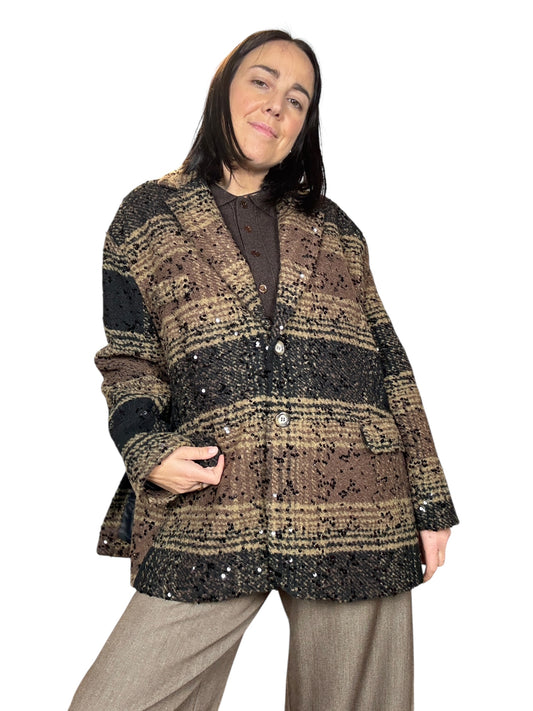 GIACCA OVER MICROPAILLETTES SUSY MIX