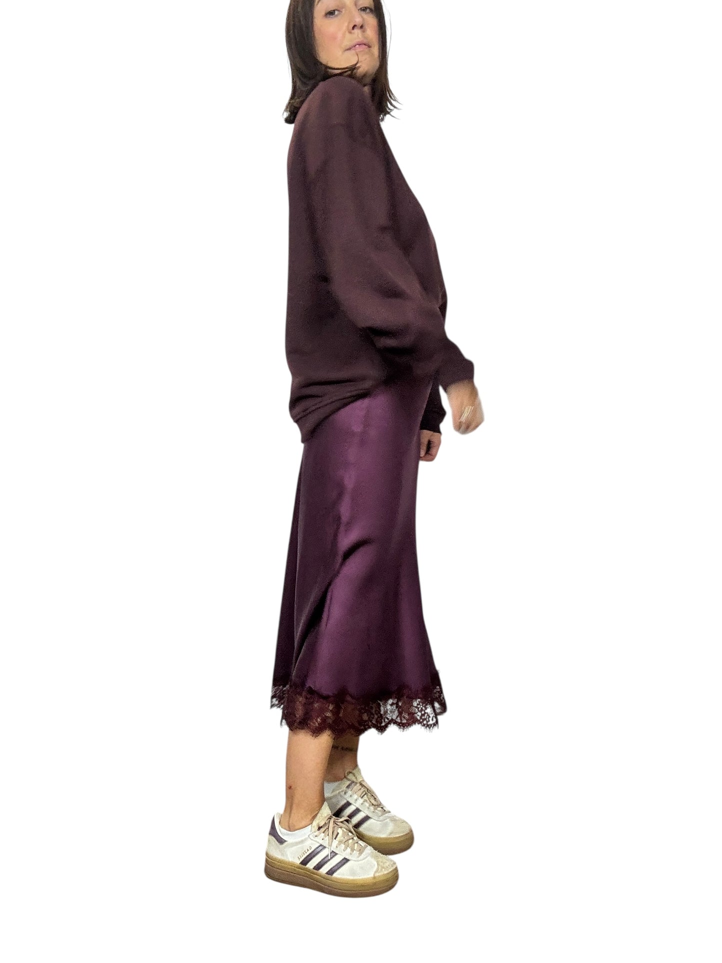 GONNA IN RASO CON PIZZO BASIC VICOLO