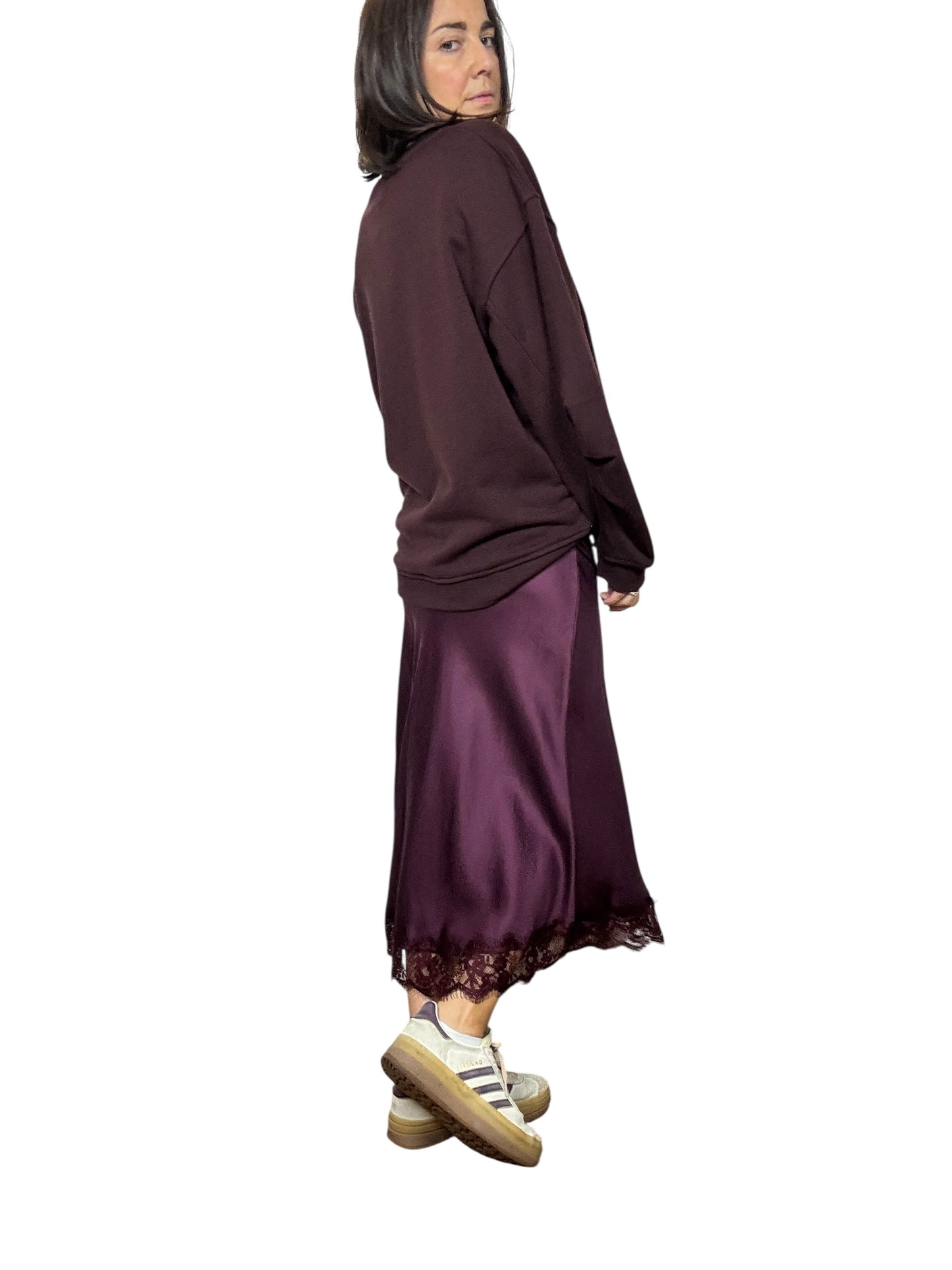 GONNA IN RASO CON PIZZO BASIC VICOLO