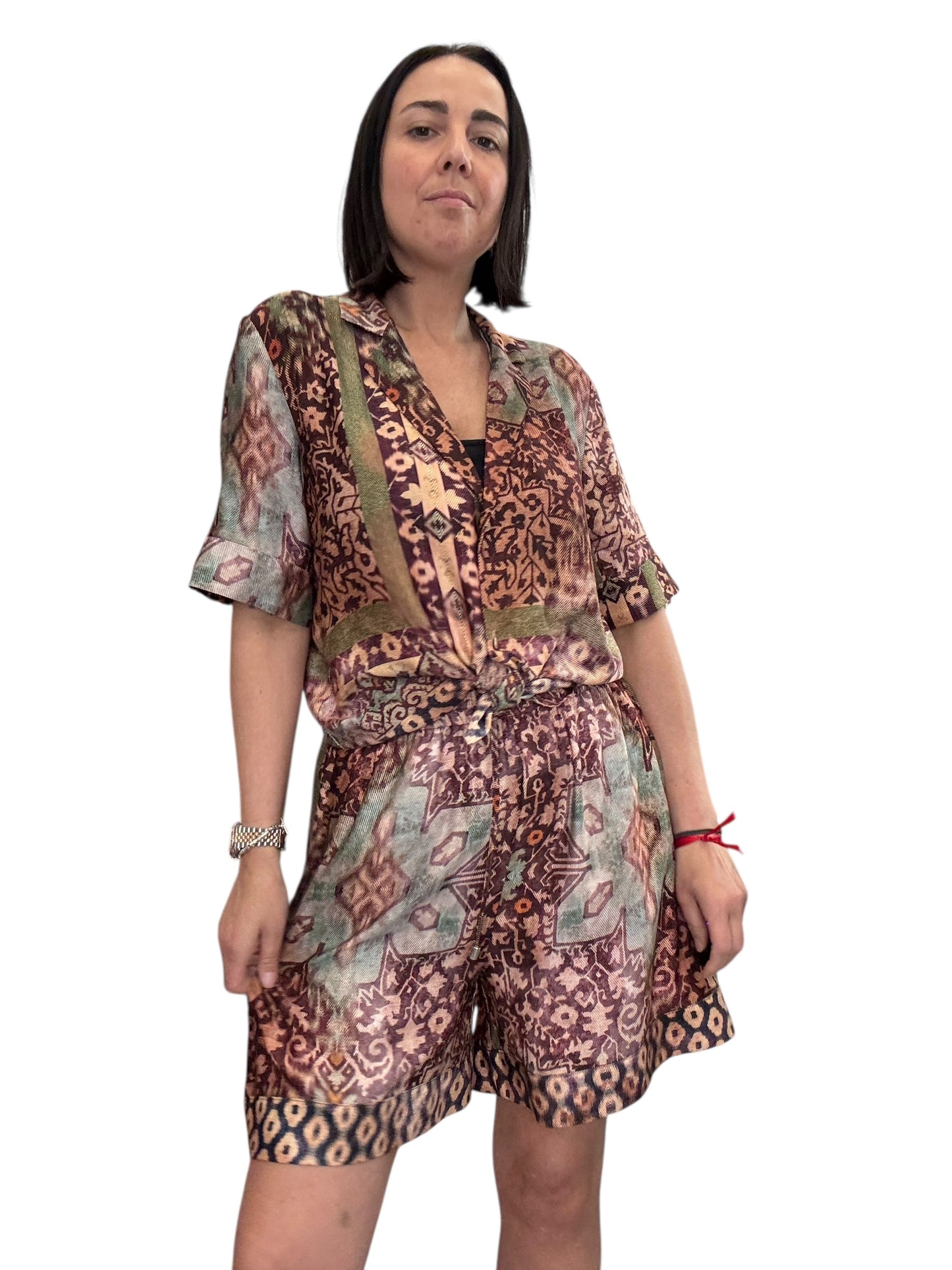 CAMICIA A FANTASIA ETNICA VICOLO