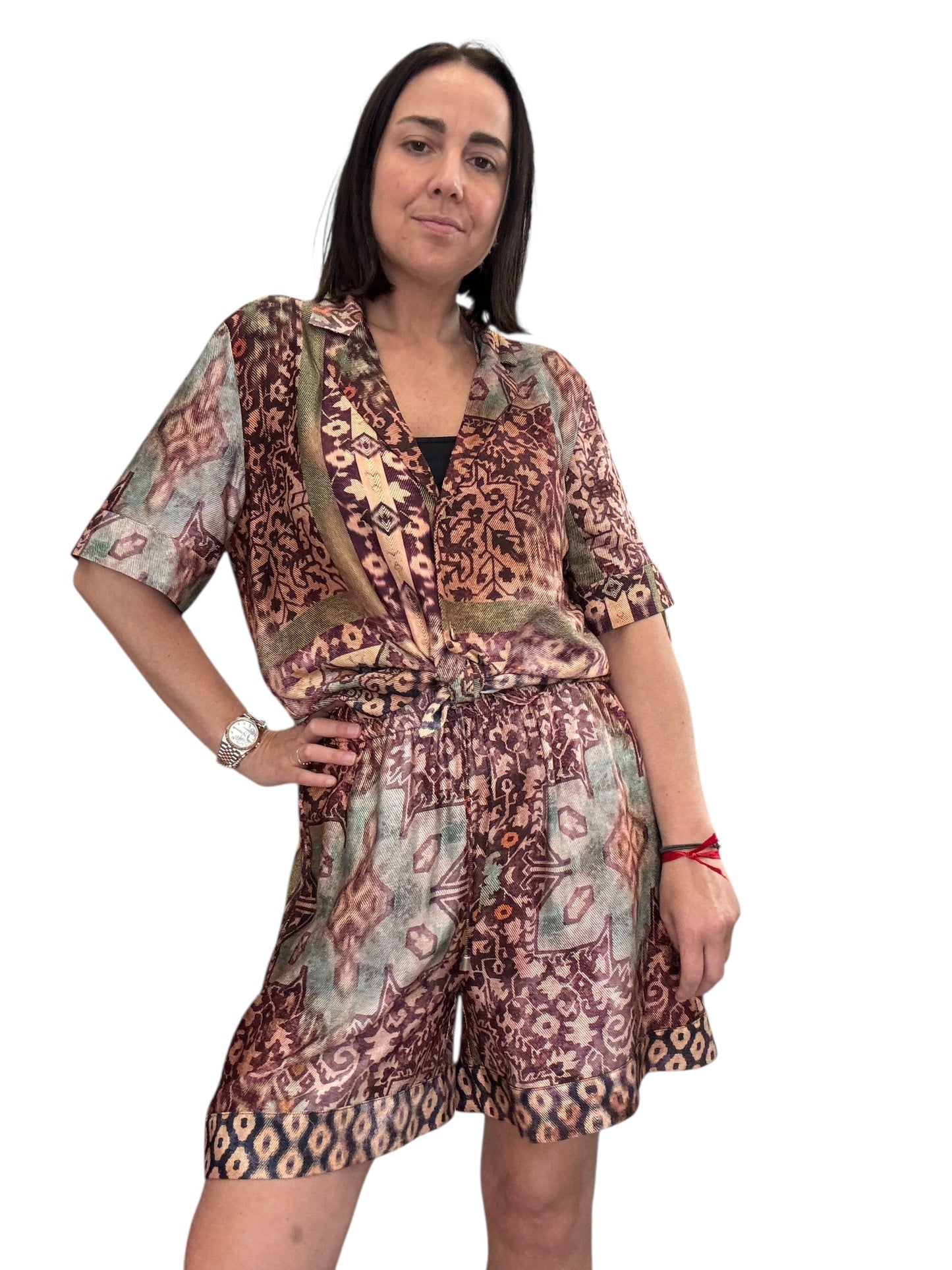 CAMICIA A FANTASIA ETNICA VICOLO