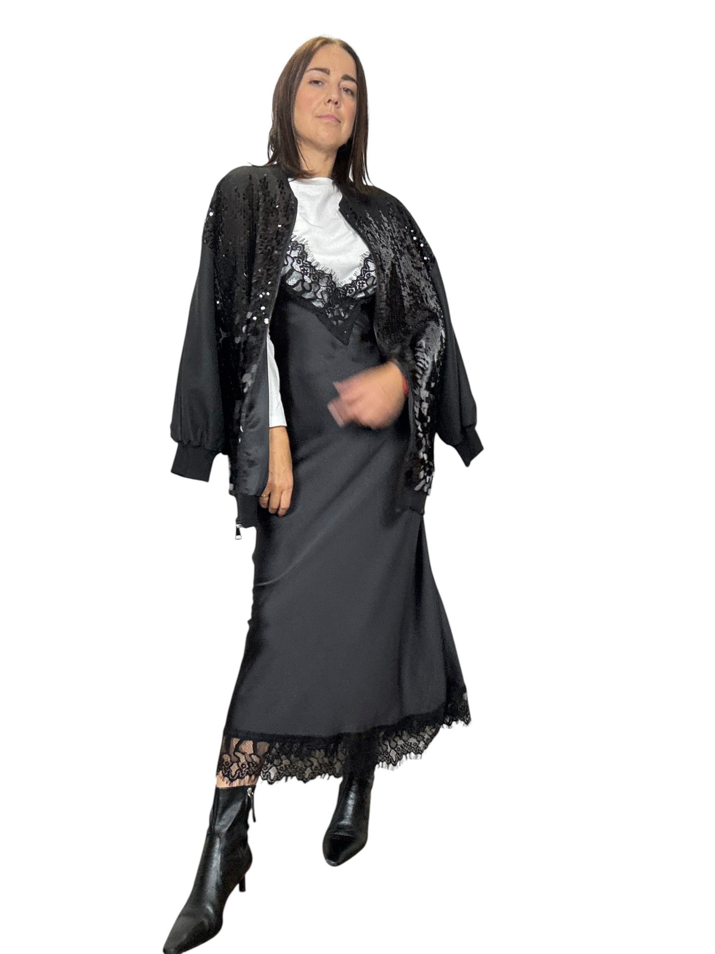 BOMBER PAILLETTES SUSY MIX