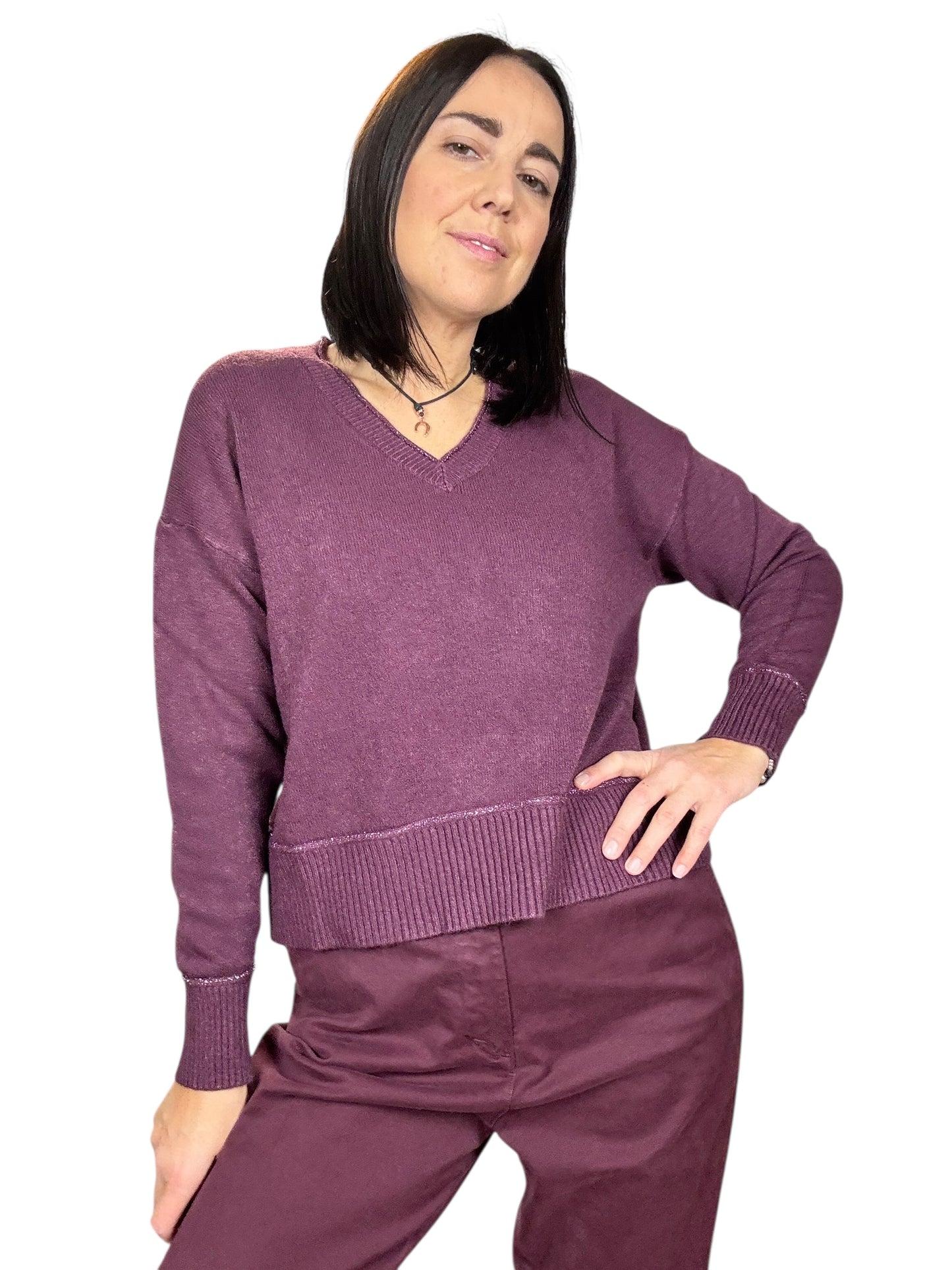 MAGLIA SCOLLO A V CON PROFILO SUSY MIX