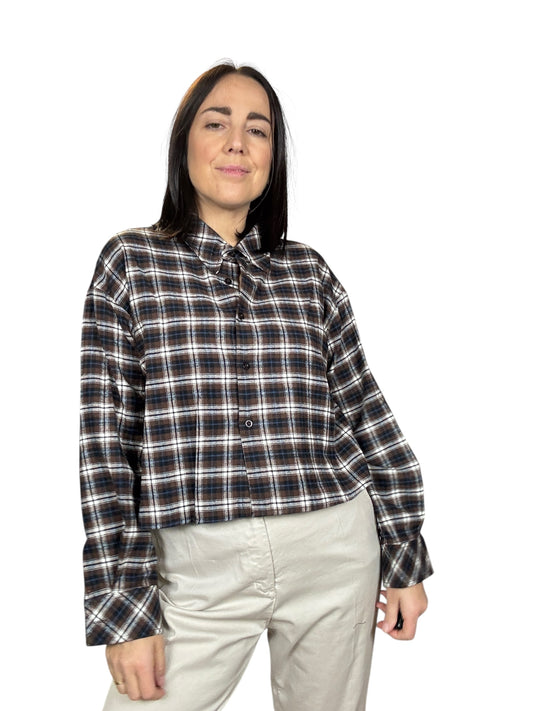 CAMICIA CHECK CROPPED SUSY MIX