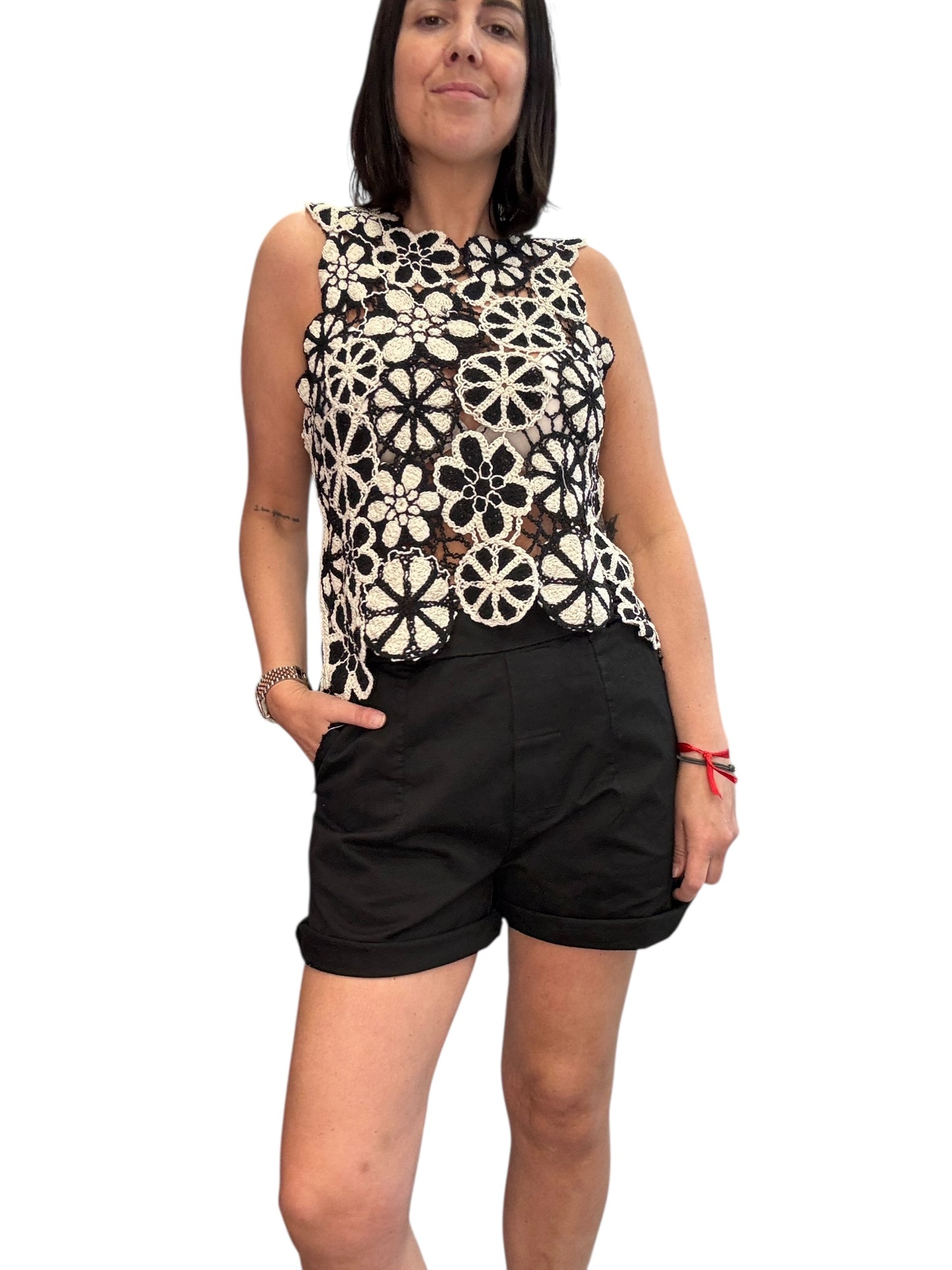 TOP BICOLOR IN CROCHET SUSY MIX
