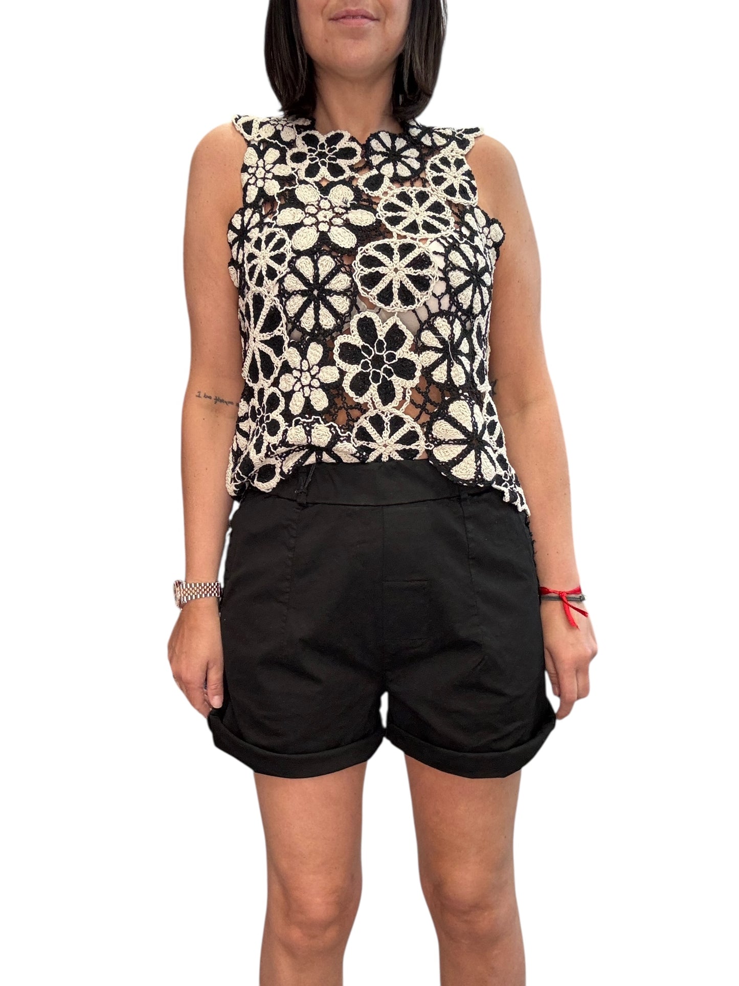 TOP BICOLOR IN CROCHET SUSY MIX