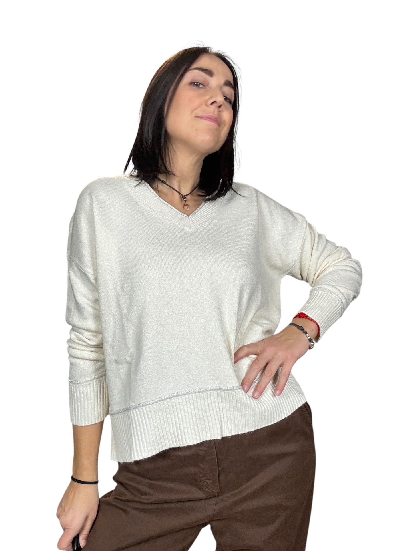MAGLIA SCOLLO A V CON PROFILO SUSY MIX