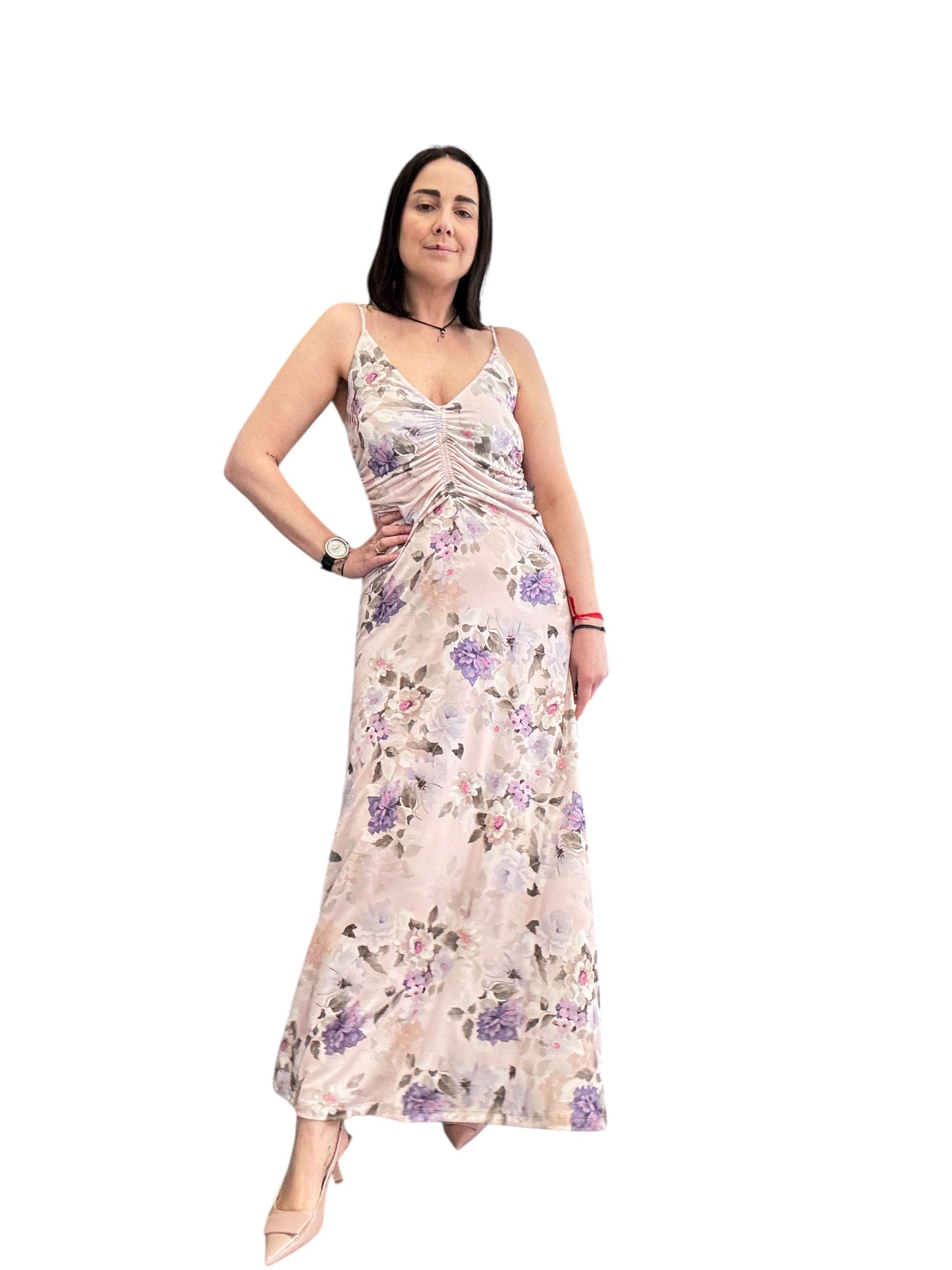 ABITO SPALLINA SOTTILE DRAPPEGGIATO VICOLO