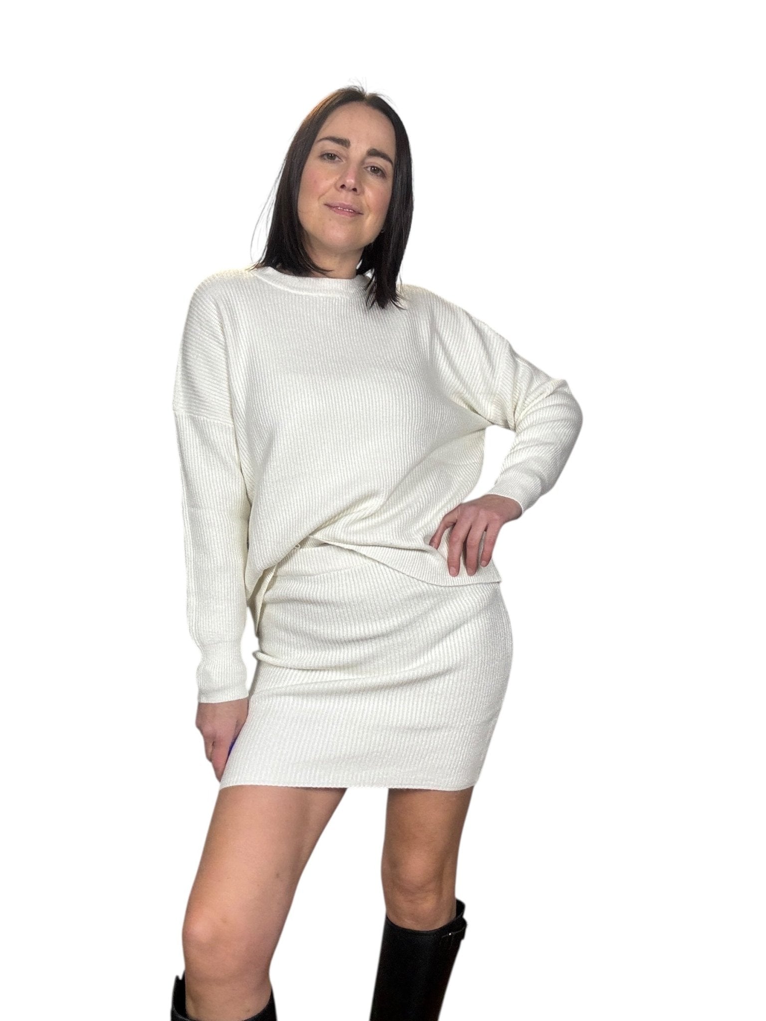 COORDINATO IN MAGLIA A COSTINE HAVEONE - XE BLU ABBIGLIAMENTO