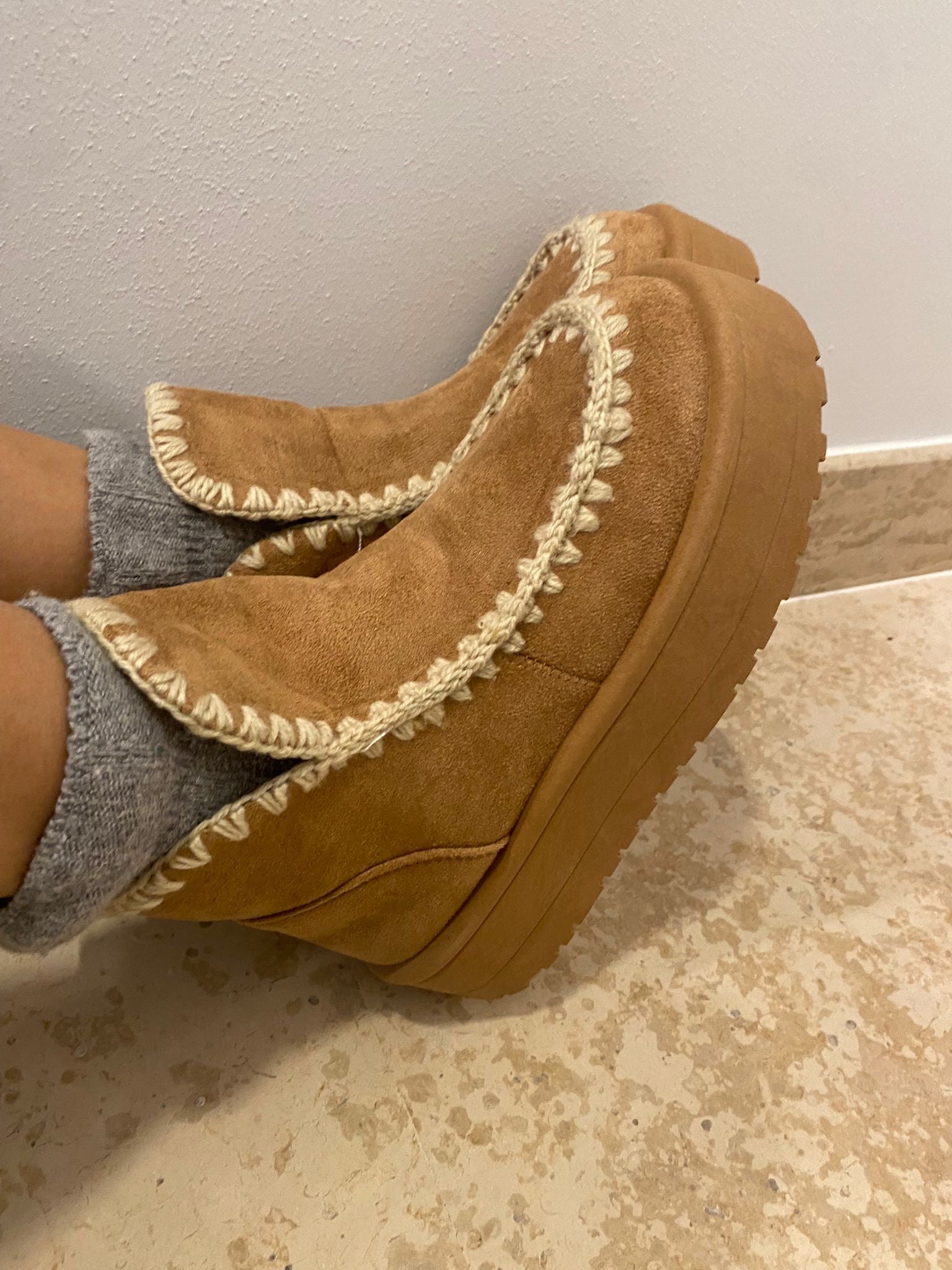 SCARPONCINO SCAMOSCIATO SUSY MIX - XE BLU ABBIGLIAMENTO