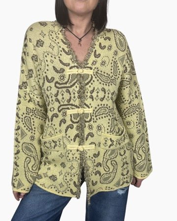 CARDIGAN A FANTASIA DIXIE - XE BLU ABBIGLIAMENTO