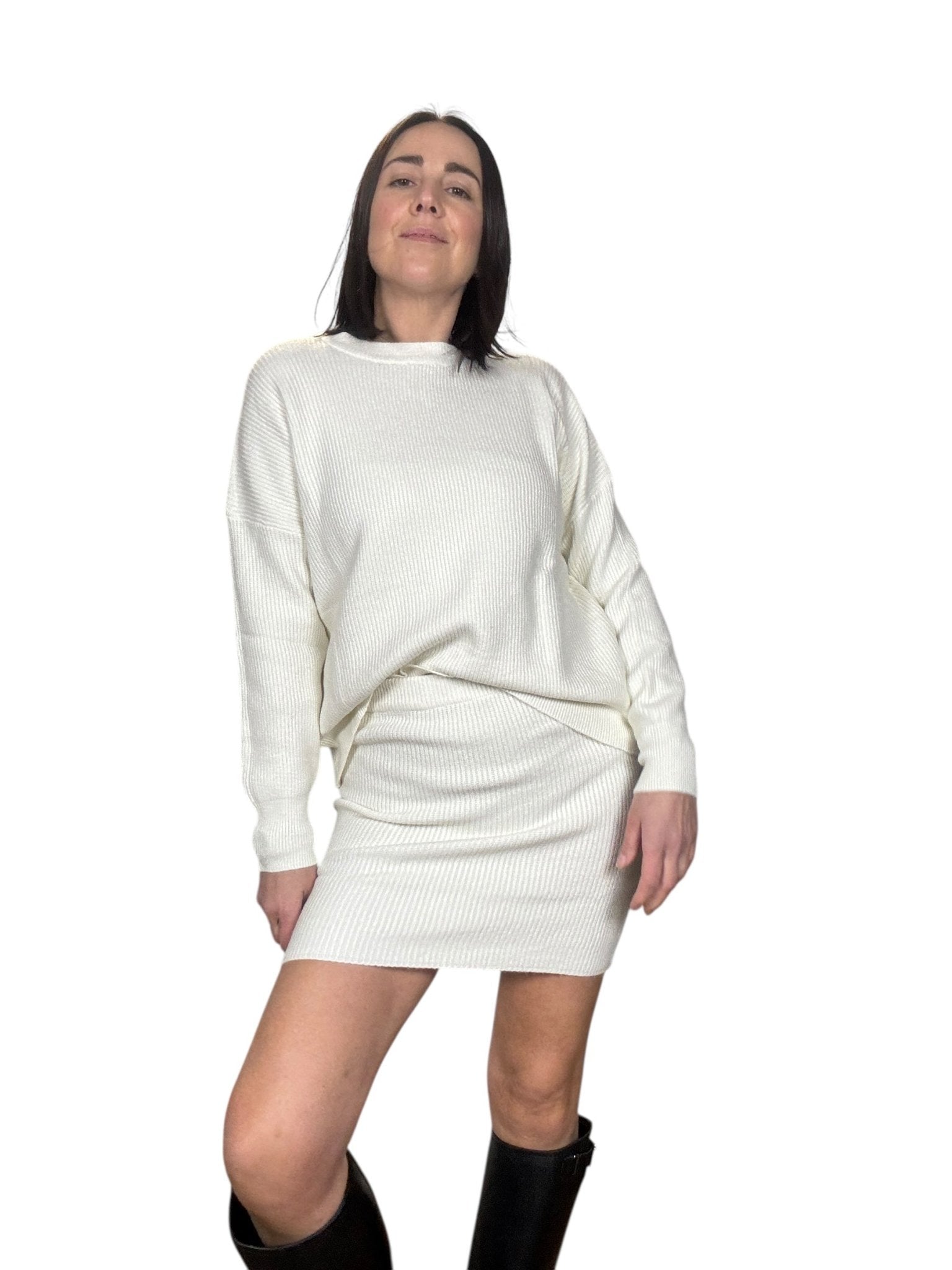 COORDINATO IN MAGLIA A COSTINE HAVEONE - XE BLU ABBIGLIAMENTO