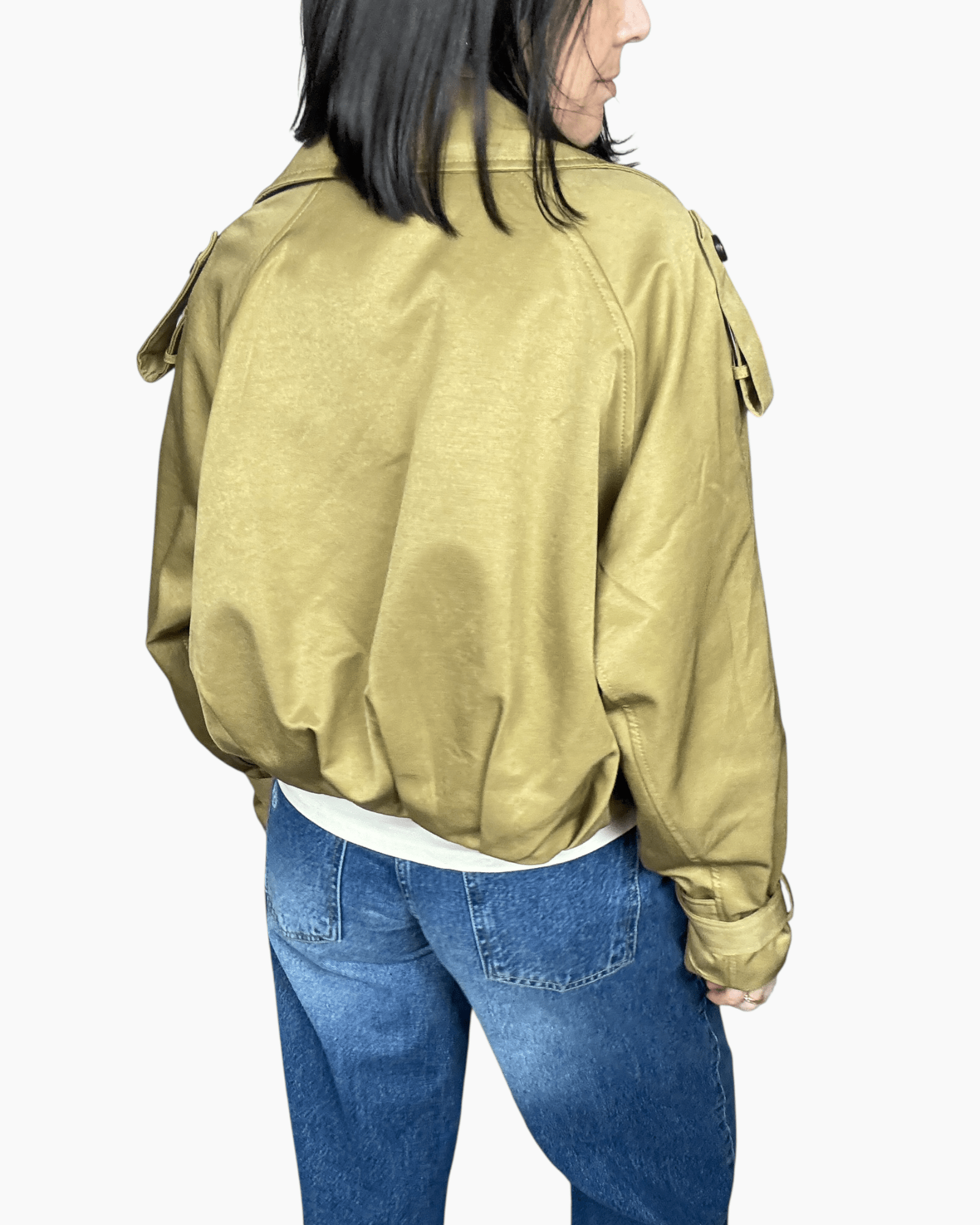 BOMBER CROPPED TENSIONE IN - XE BLU ABBIGLIAMENTO