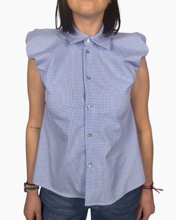 CAMICIA SMANICATA QUADRETTO VICHY HAVEONE - XE BLU ABBIGLIAMENTO