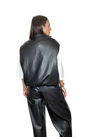 GILET IN ECOPELLE SUSY MIX