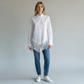 CAMICIA CON PUNTA E  FRANGE VICOLO