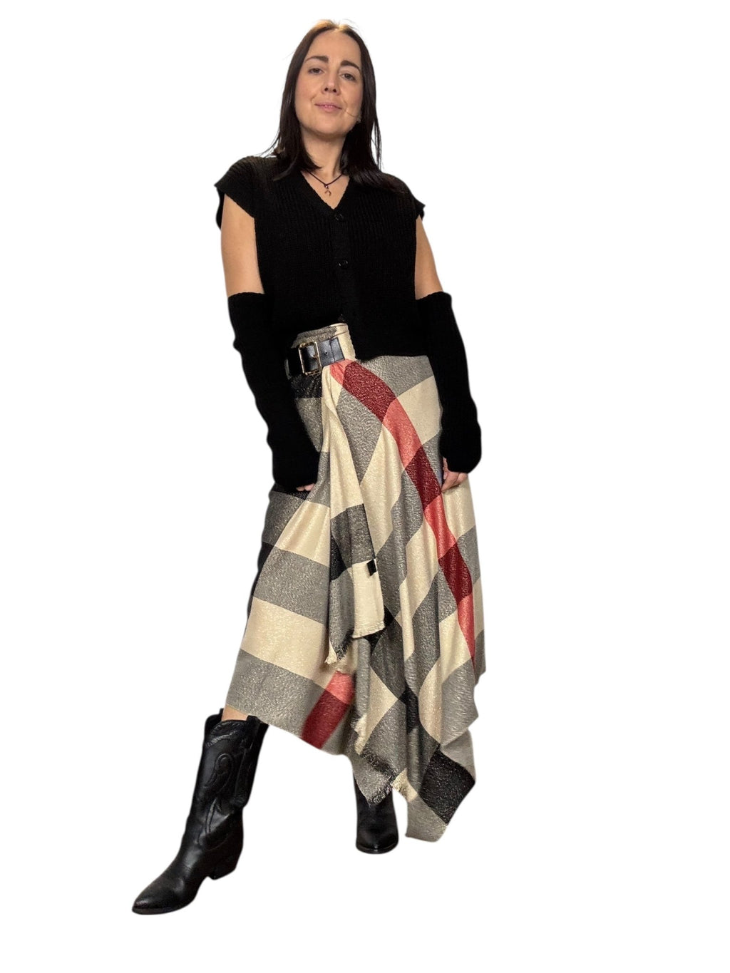 GONNA CHECK BURBERRY INSPIRED SUSY MIX - XE BLU ABBIGLIAMENTO