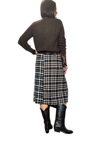 GONNA CHECK SPACCO LATERALE DIXIE - XE BLU ABBIGLIAMENTO