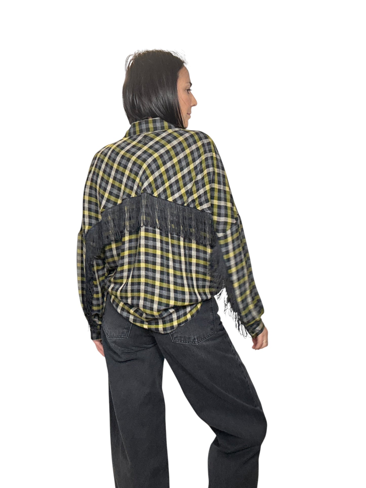 CAMICIA CHECK CON FRANGE DIXIE