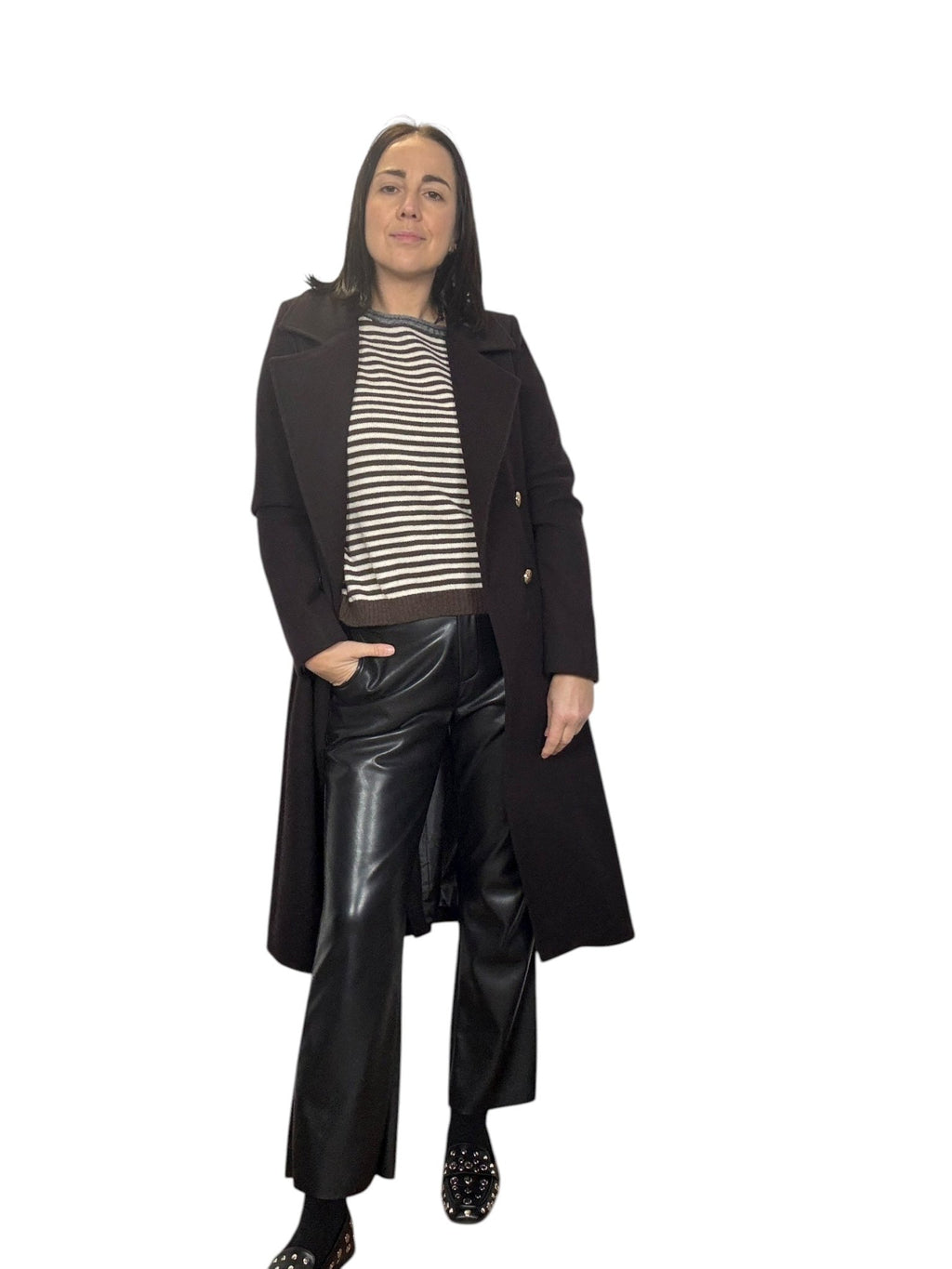 CAPPOTTO BOTTONI GRANDI SUSY MIX - XE BLU ABBIGLIAMENTO