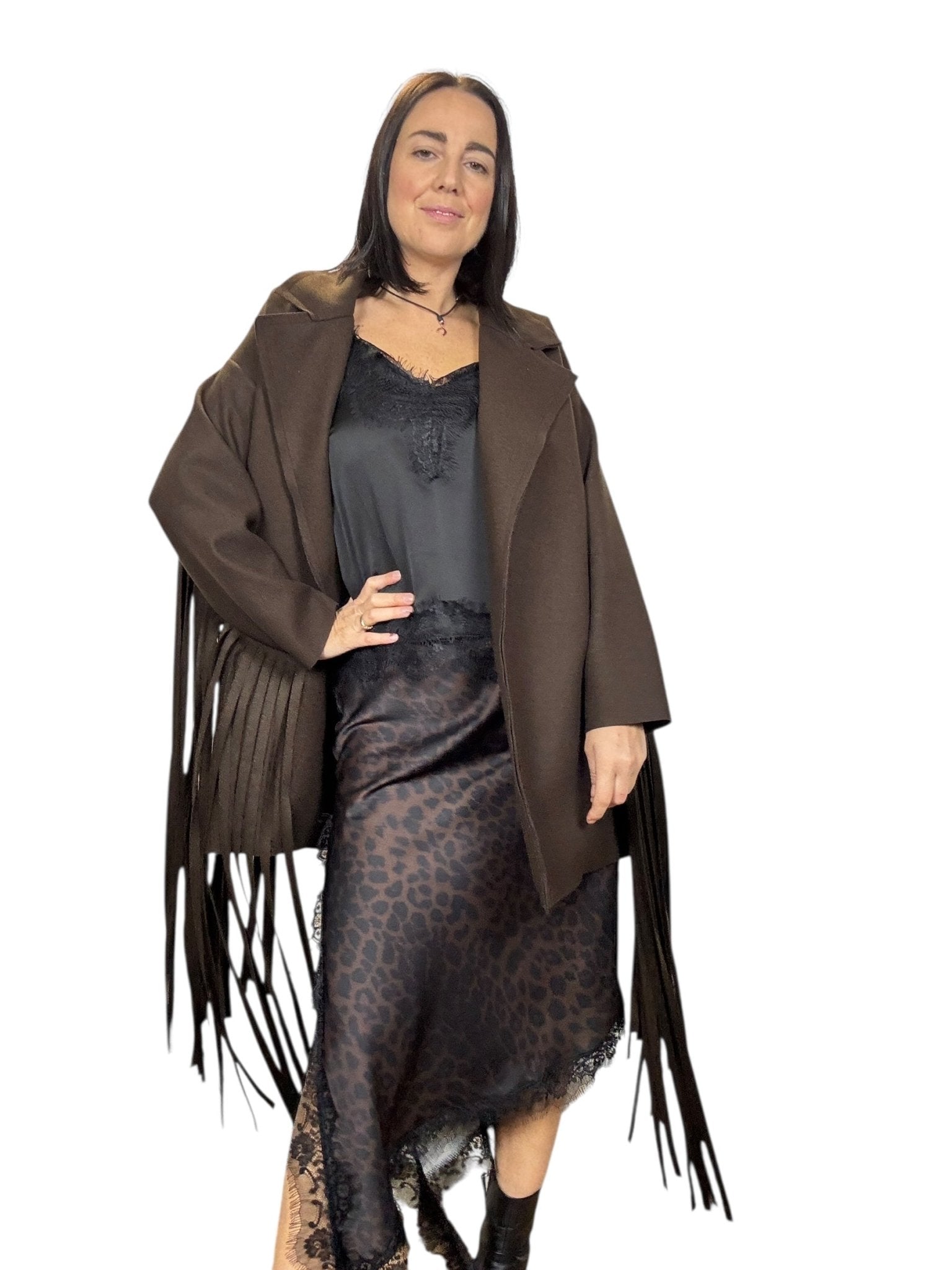 CAPPOTTINO FRANGE SUSY MIX - XE BLU ABBIGLIAMENTO