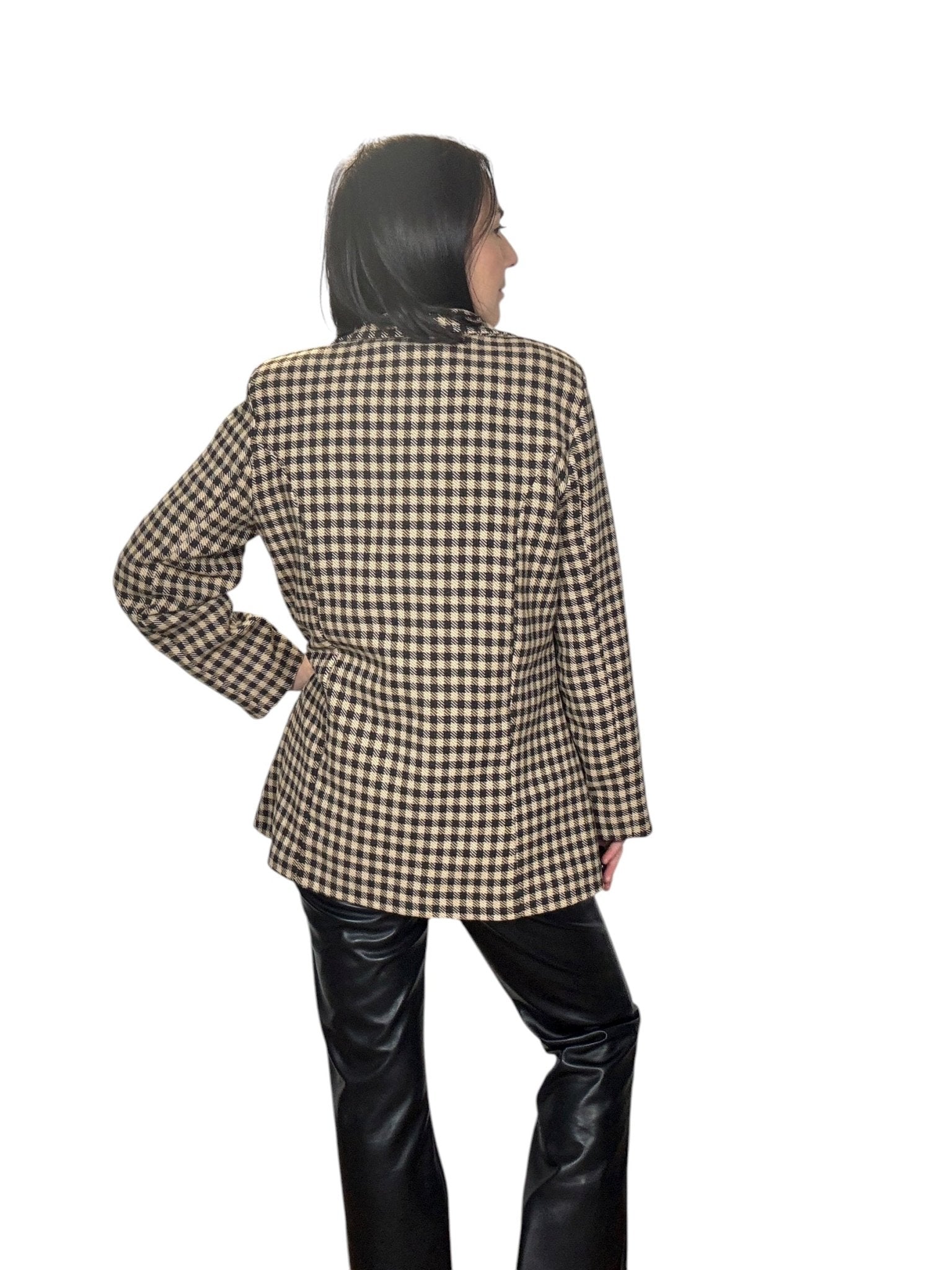 GIACCA OVER A QUADRI SUSY MIX - XE BLU ABBIGLIAMENTO