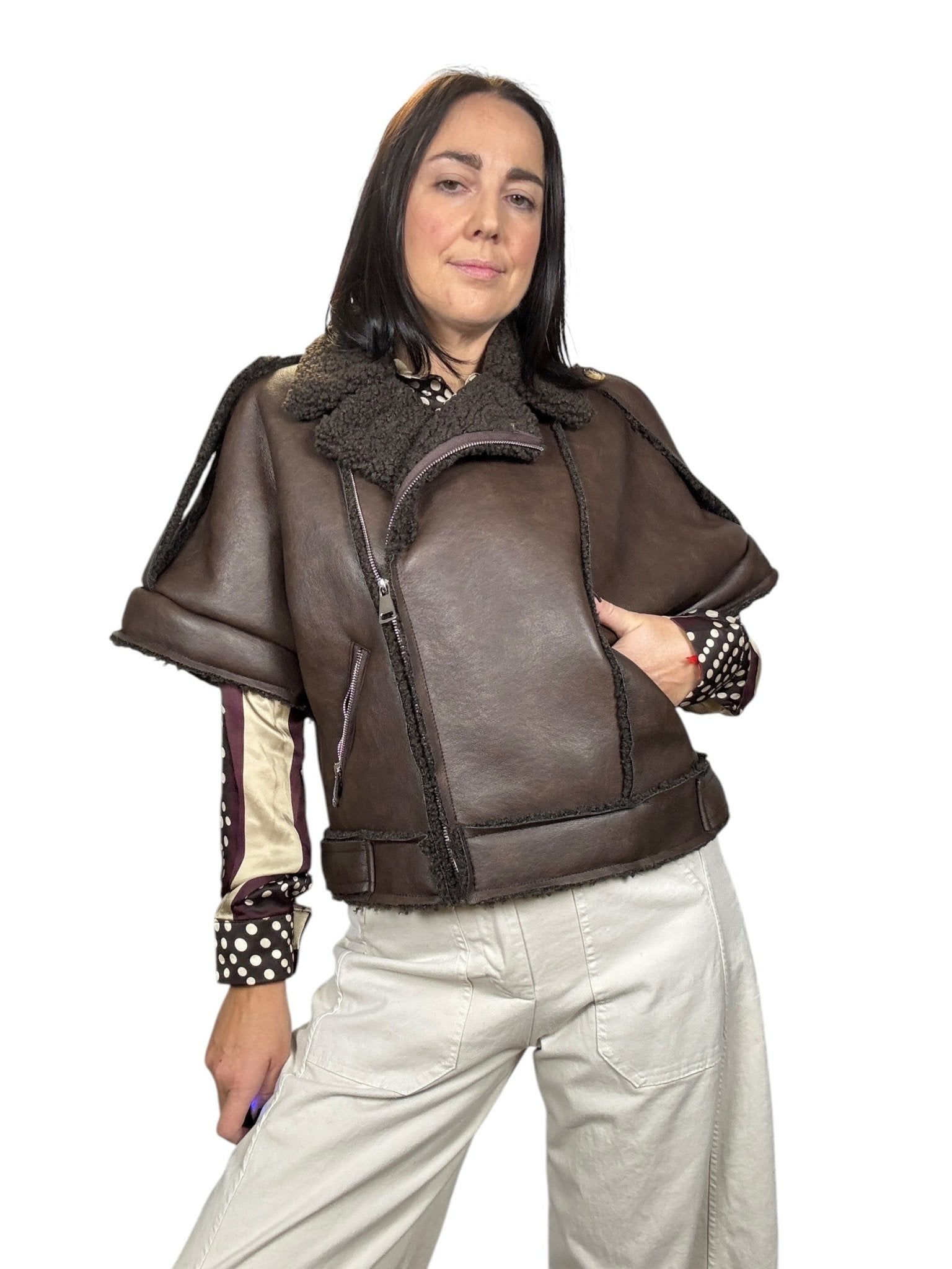 GILET IN ECOMONTONE VICOLO - XE BLU ABBIGLIAMENTO