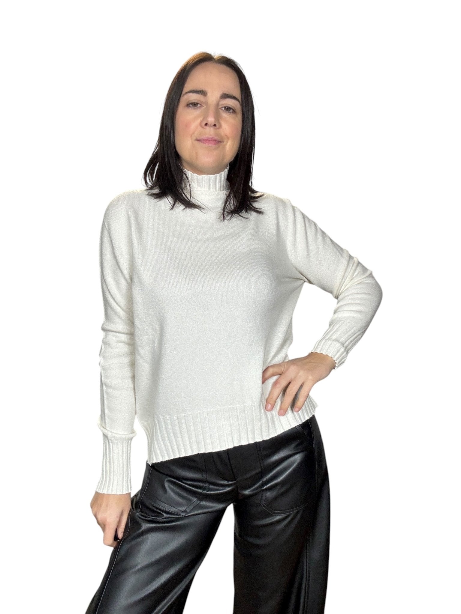 MAGLIA CON SPACCO SUSY MIX - XE BLU ABBIGLIAMENTO