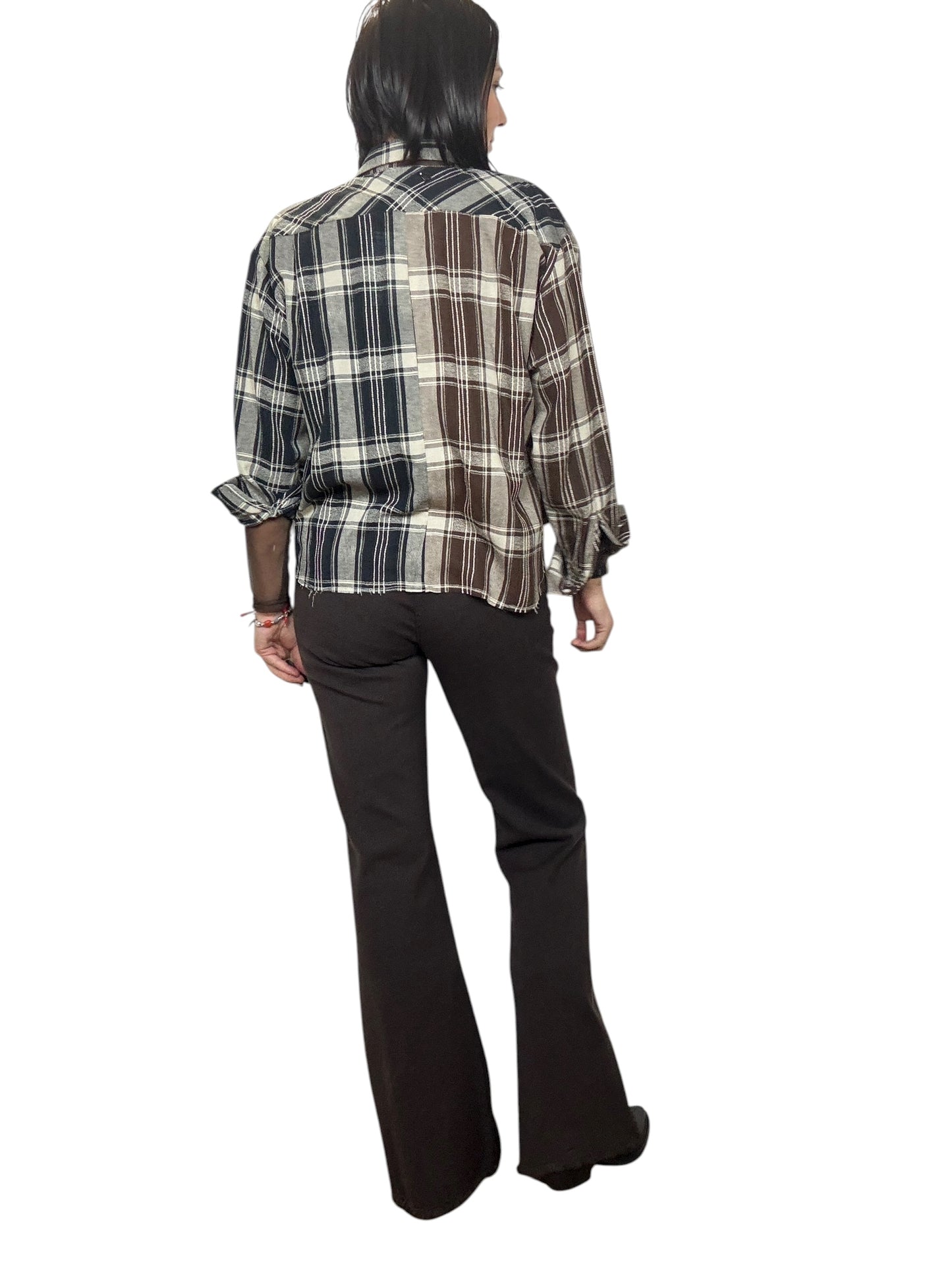 CAMICIA CHECK MARRONE DIXIE