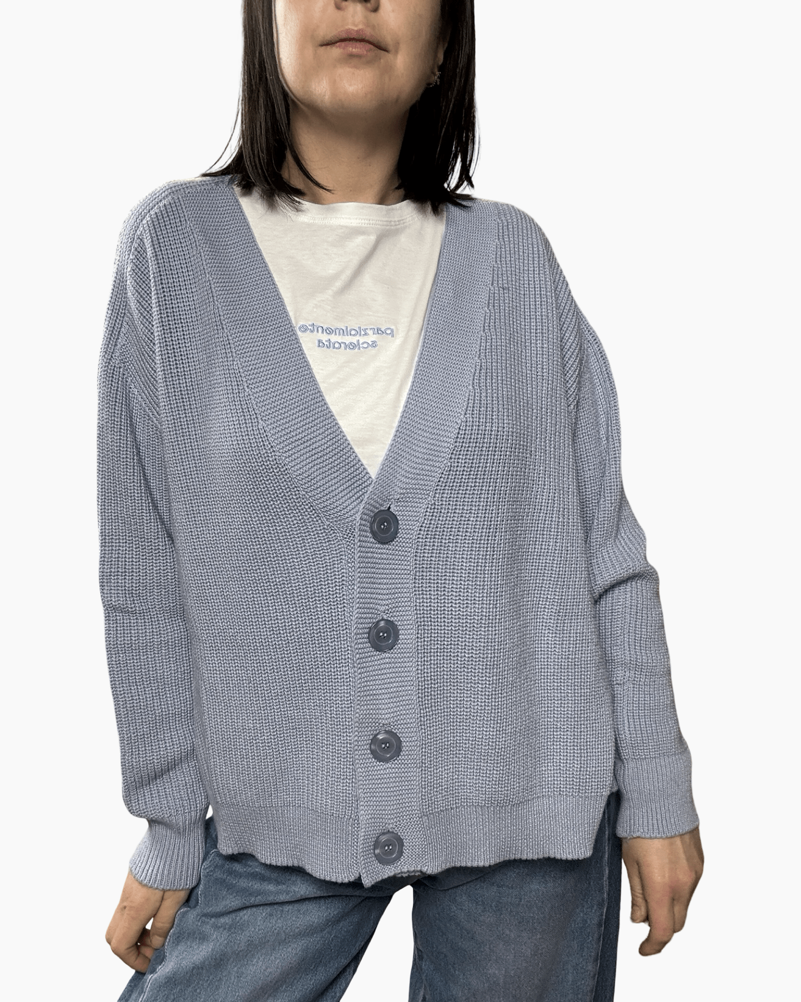 CARDIGAN PUNTO PANNOCCHIA SUSY MIX - XE BLU ABBIGLIAMENTO