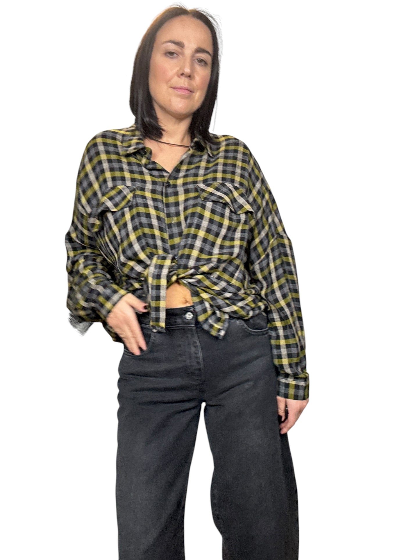 CAMICIA CHECK CON FRANGE DIXIE