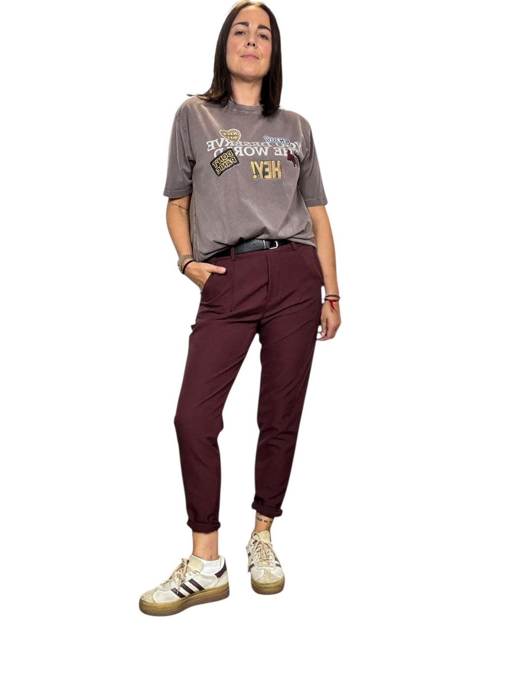 PANTALONE CON ELASTICO IN VITA SUSY MIX - XE BLU ABBIGLIAMENTO