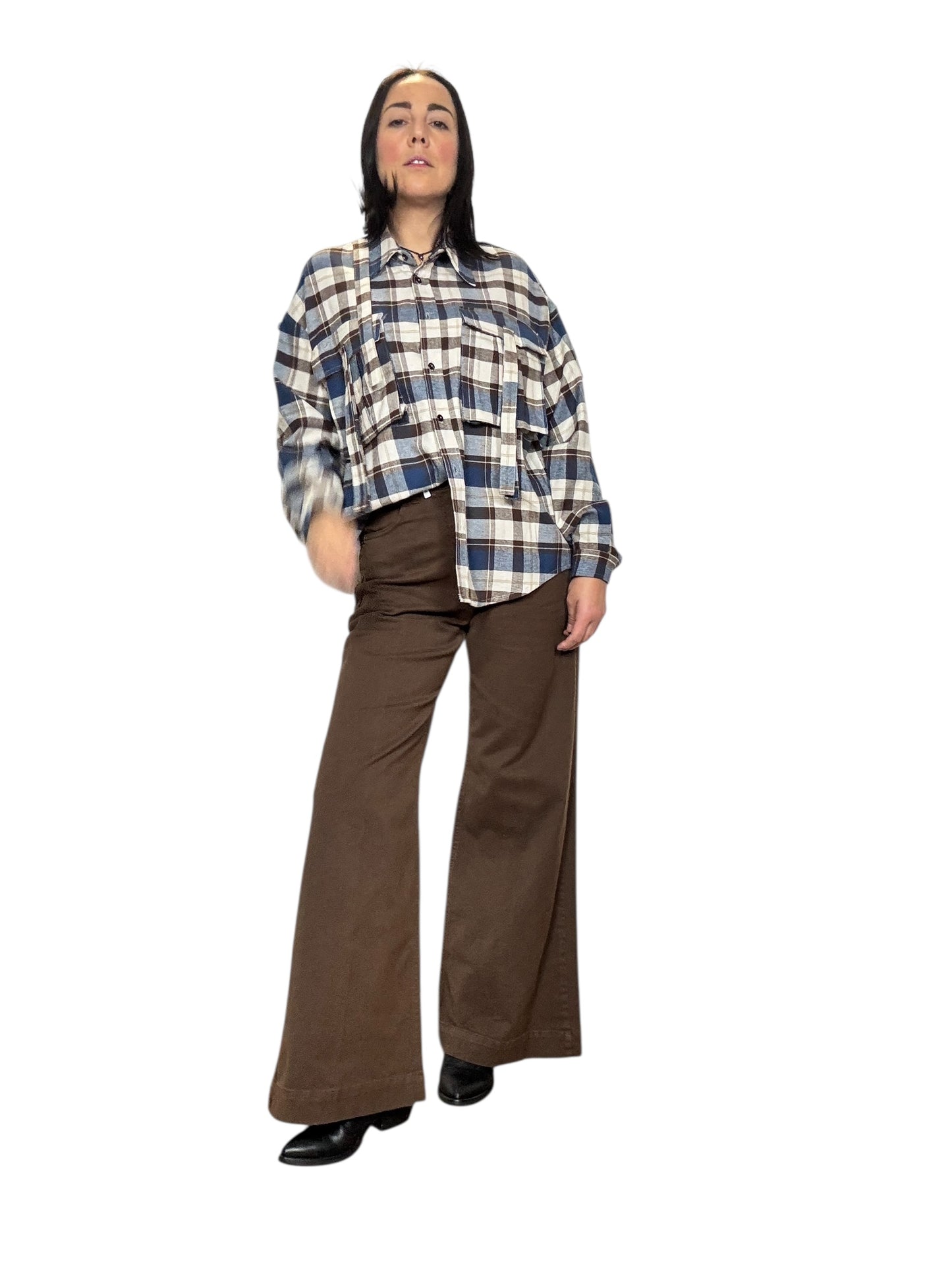 JEANS COLORATO A PALAZZO SUSY MIX
