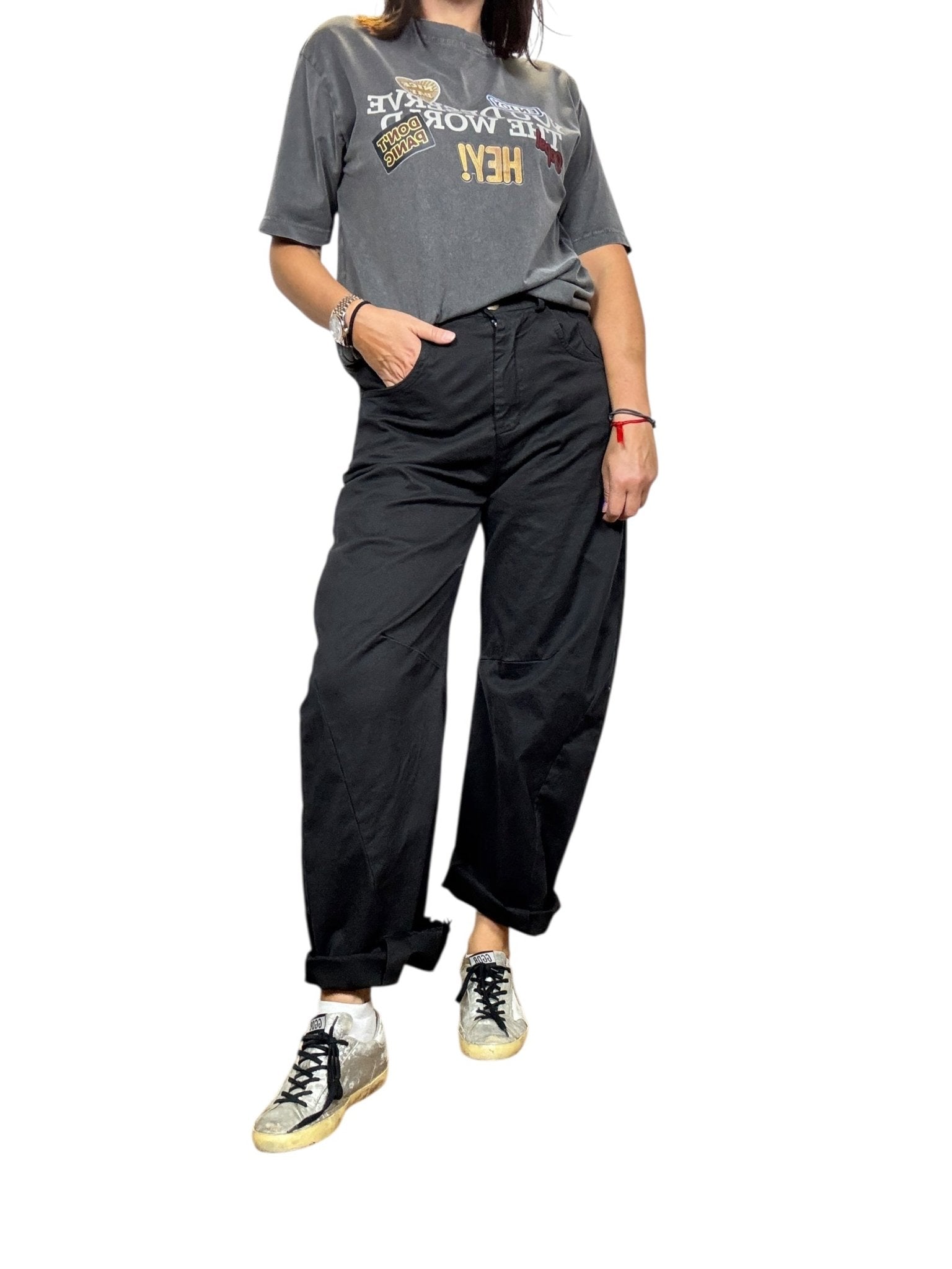 PANTALONE A BANANA SUSY MIX - XE BLU ABBIGLIAMENTO