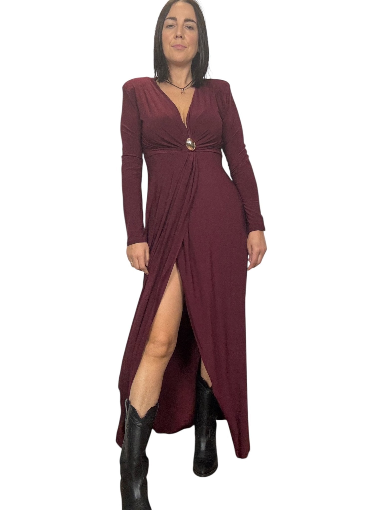 ABITO SPACCO DAVANTI CON ANELLO SUSY MIX - XE BLU ABBIGLIAMENTO