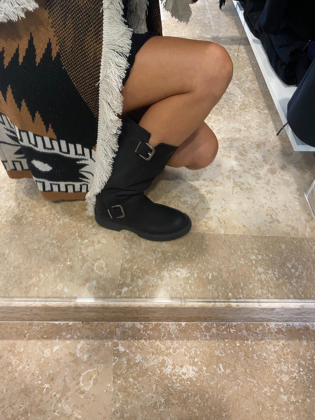 BIKER IN NABUK SUSY MIX - XE BLU ABBIGLIAMENTO