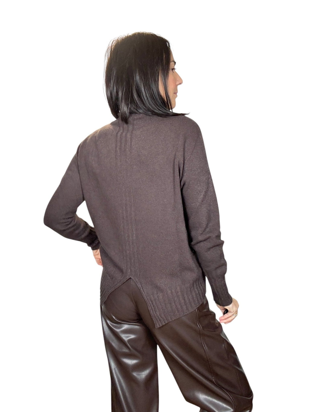 MAGLIA CON SPACCO SUSY MIX - XE BLU ABBIGLIAMENTO