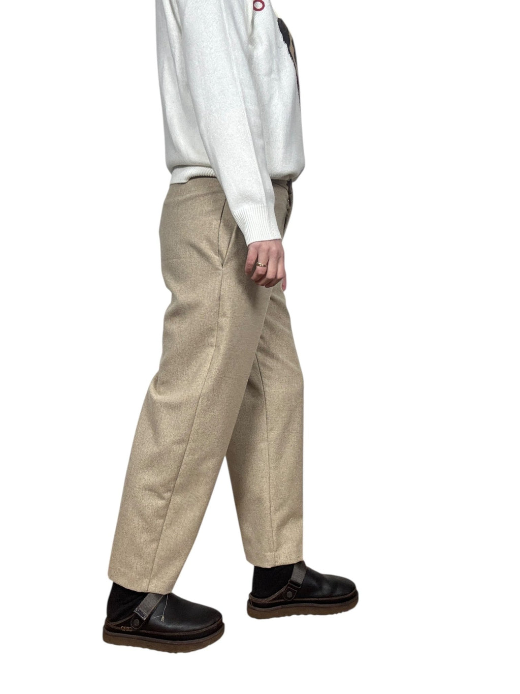 PANTALONE IN FLANELLA VICOLO - XE BLU ABBIGLIAMENTO