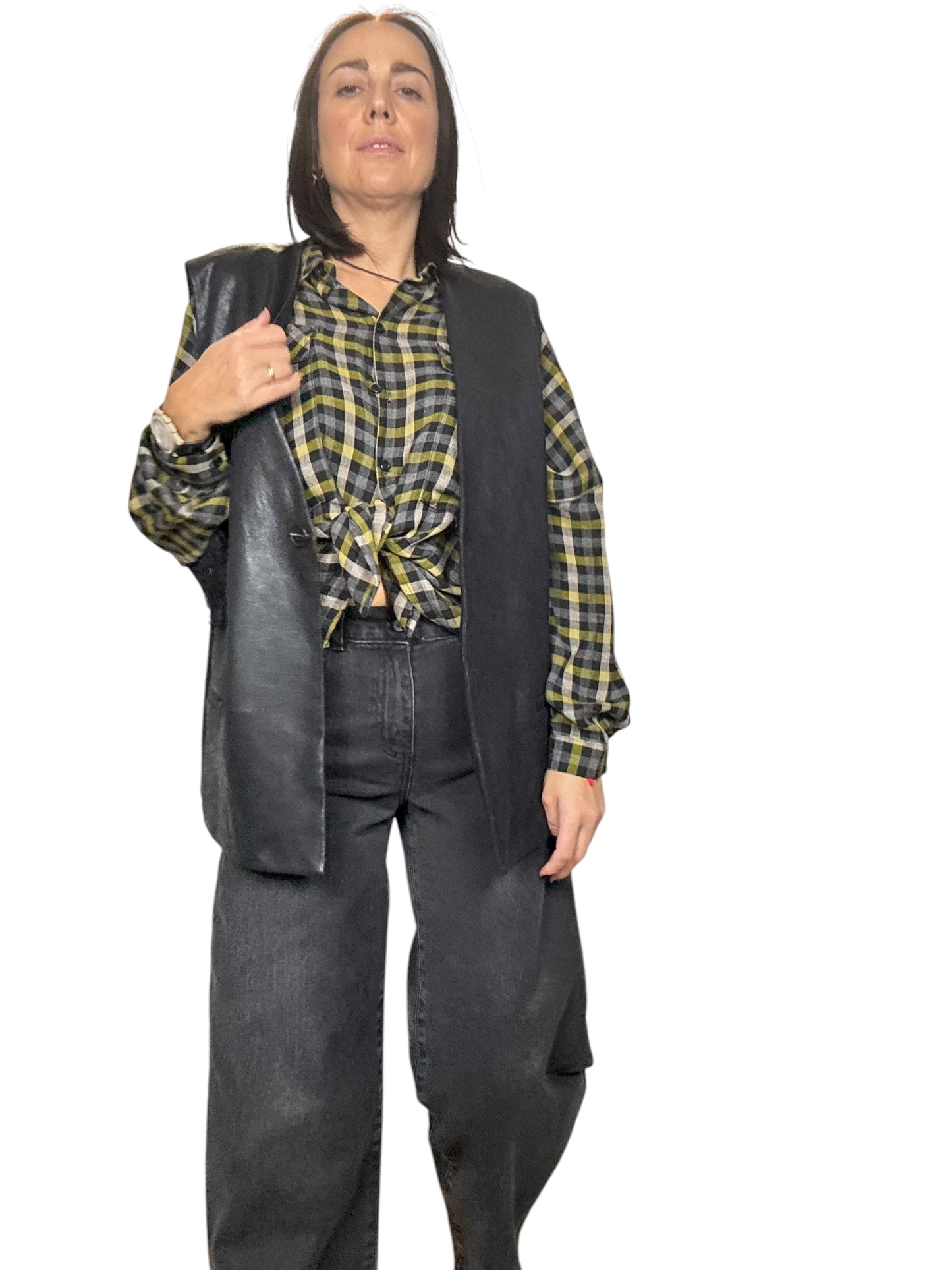 GILET ECOPELLE TENSIONE IN