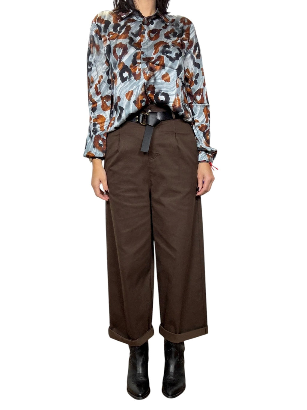 PANTALONE CON CINTURA SUSY MIX - XE BLU ABBIGLIAMENTO