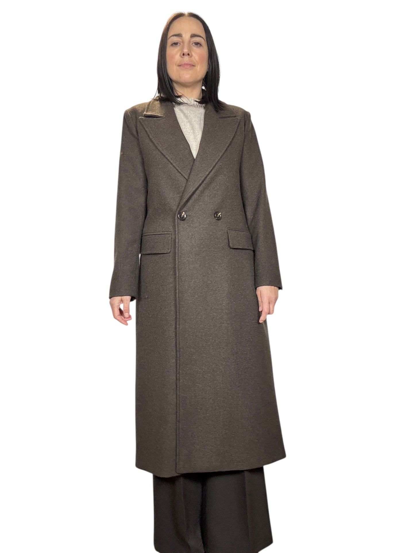 CAPPOTTO BOTTONI DIETRO TENSIONE IN