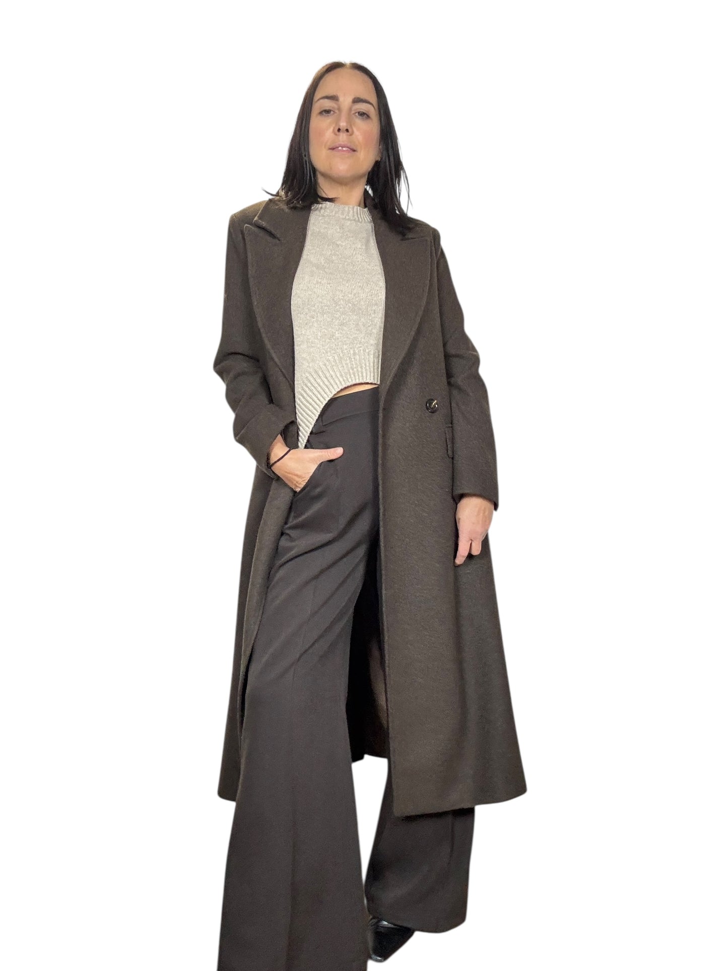 CAPPOTTO BOTTONI DIETRO TENSIONE IN