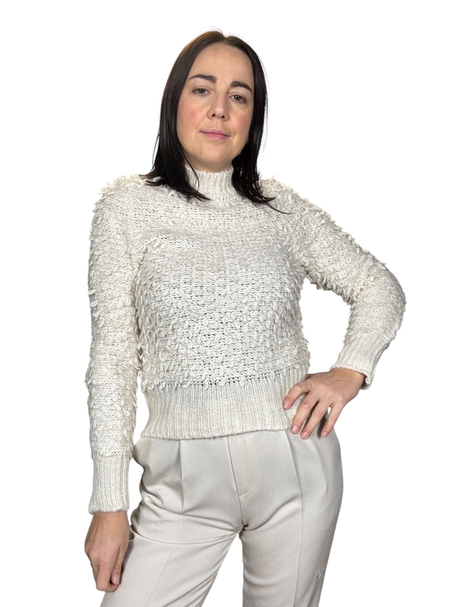 MAGLIA RICCIOLINA SUSY MIX - XE BLU ABBIGLIAMENTO