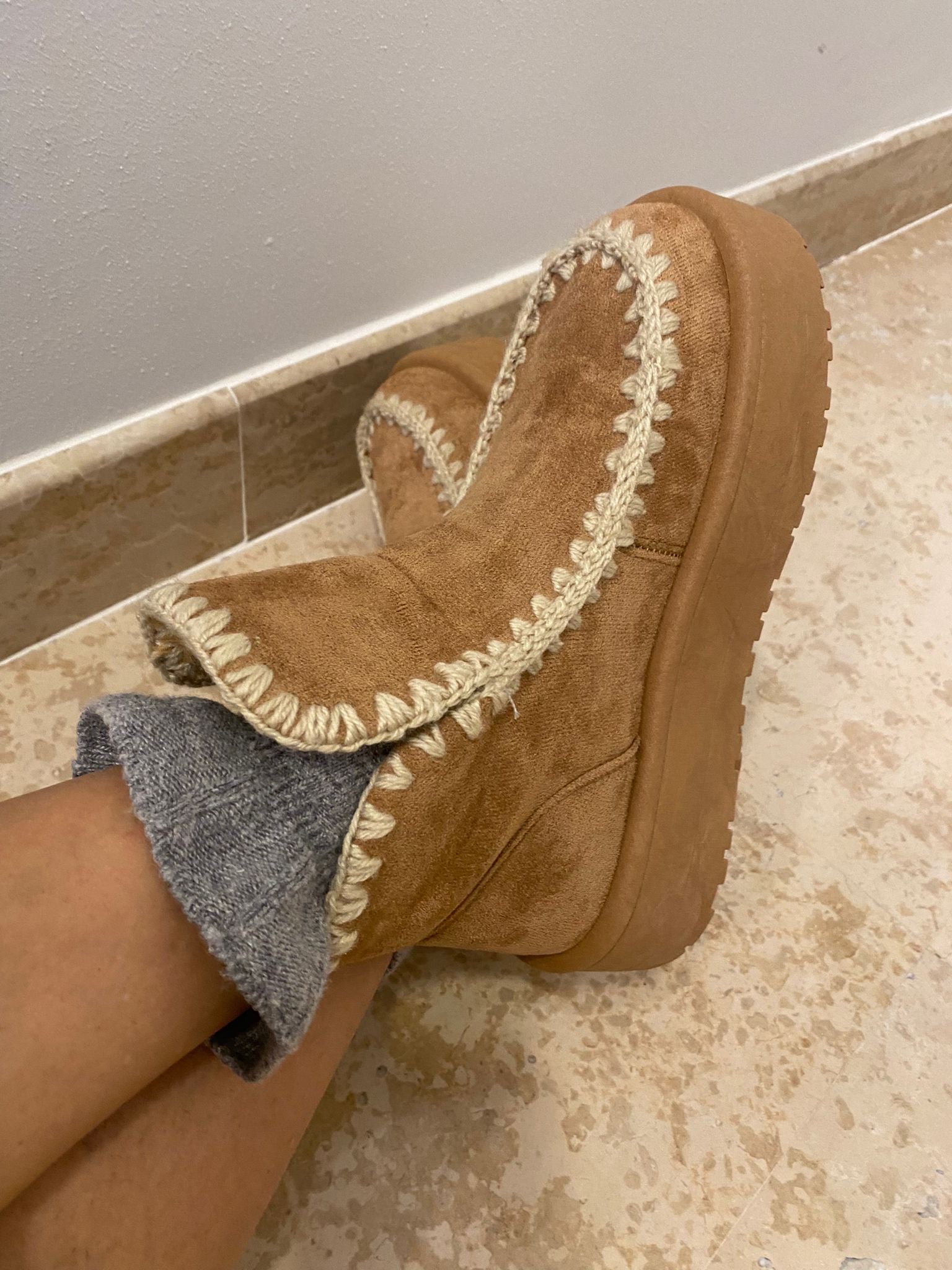 SCARPONCINO SCAMOSCIATO SUSY MIX - XE BLU ABBIGLIAMENTO